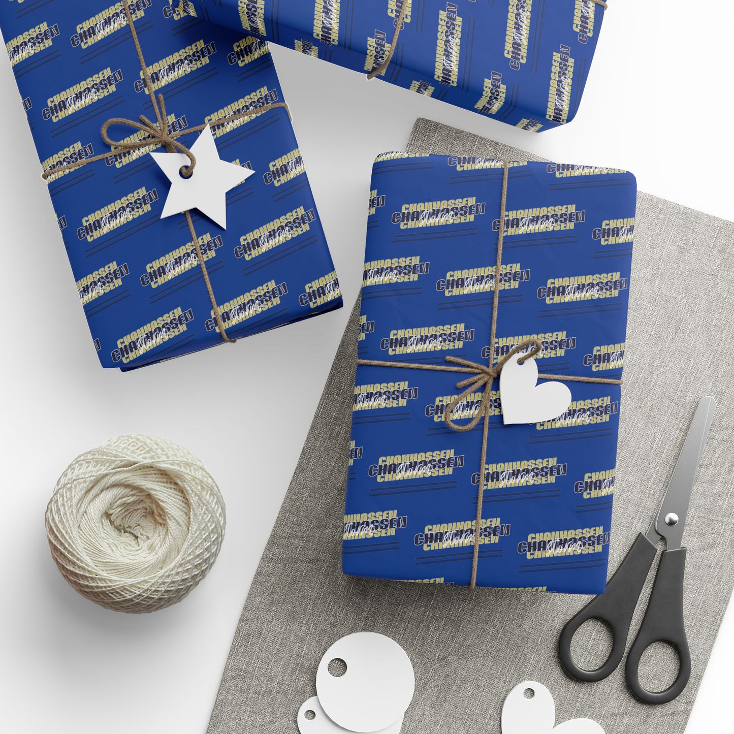 Chanhassen Storm Wrapping Paper - Blue