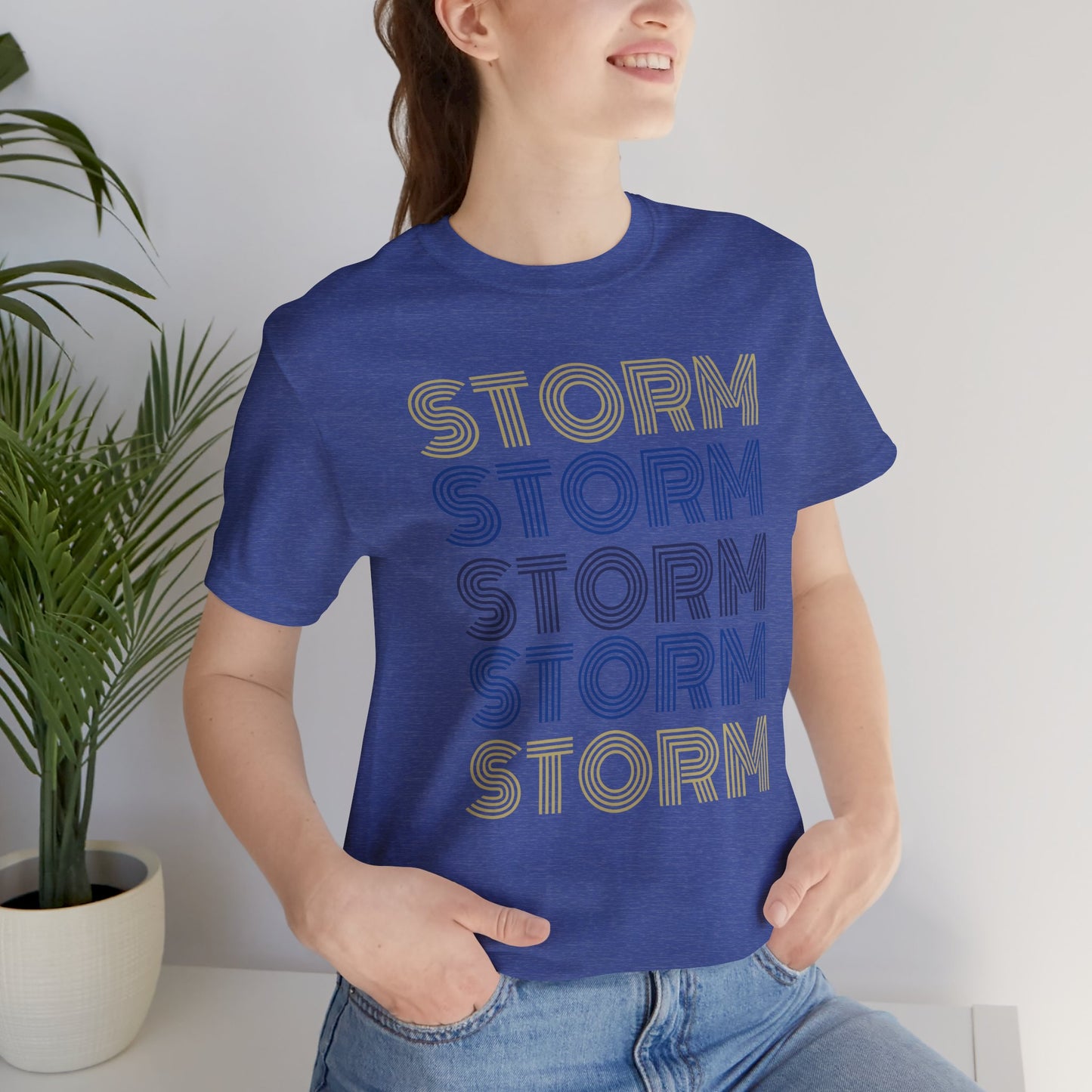 Storm 5x Lines Unisex Jersey Short Sleeve Tee - Multiple Colors