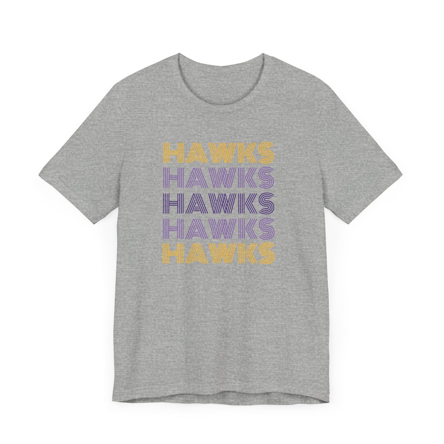 Hawks 5x Lines Unisex Jersey Short Sleeve Tee - Multiple Colors