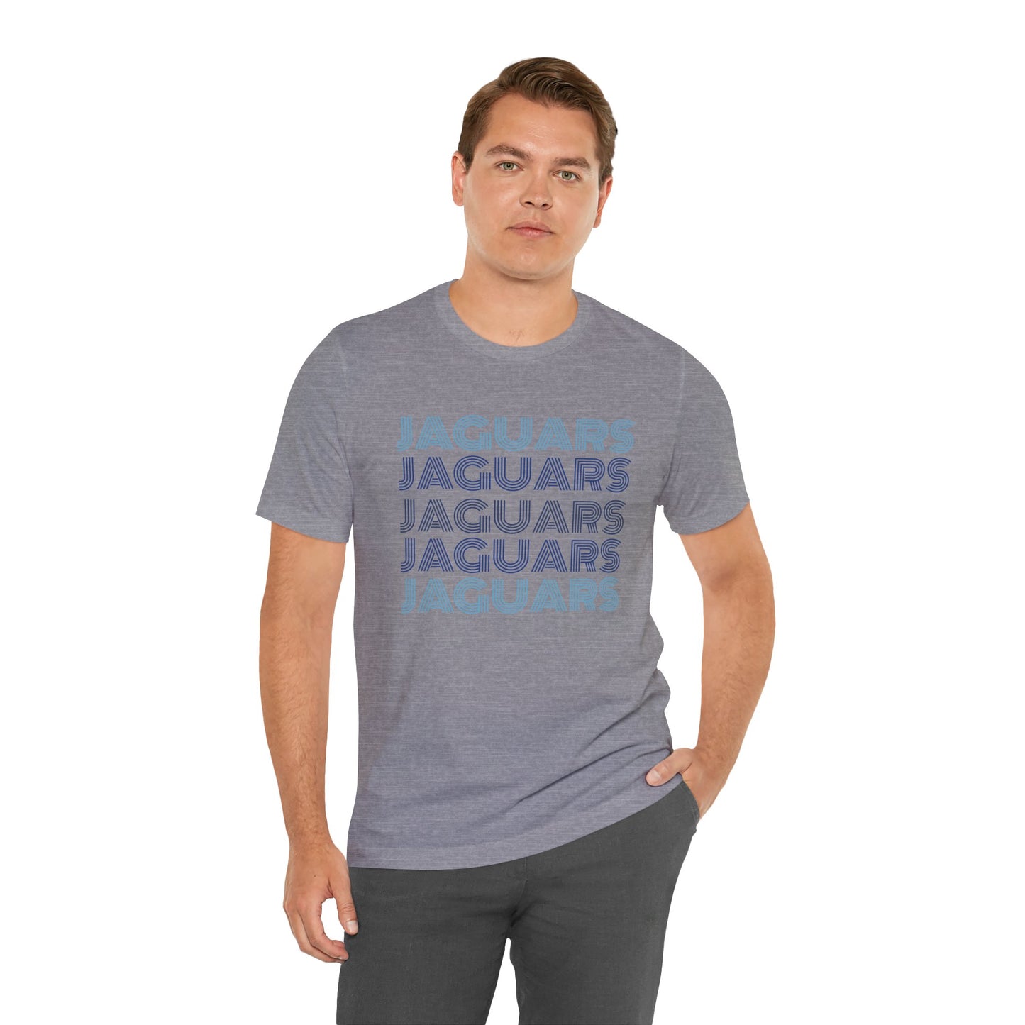 Jaguars 5x Line Unisex Jersey Short Sleeve Tee - Multiple Colors