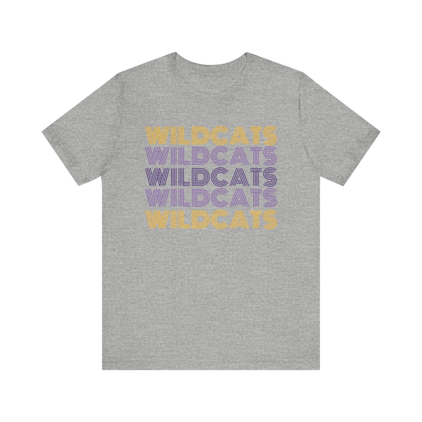 Wildcats 5x Lines Unisex Jersey Short Sleeve Tee - Multiple Colors