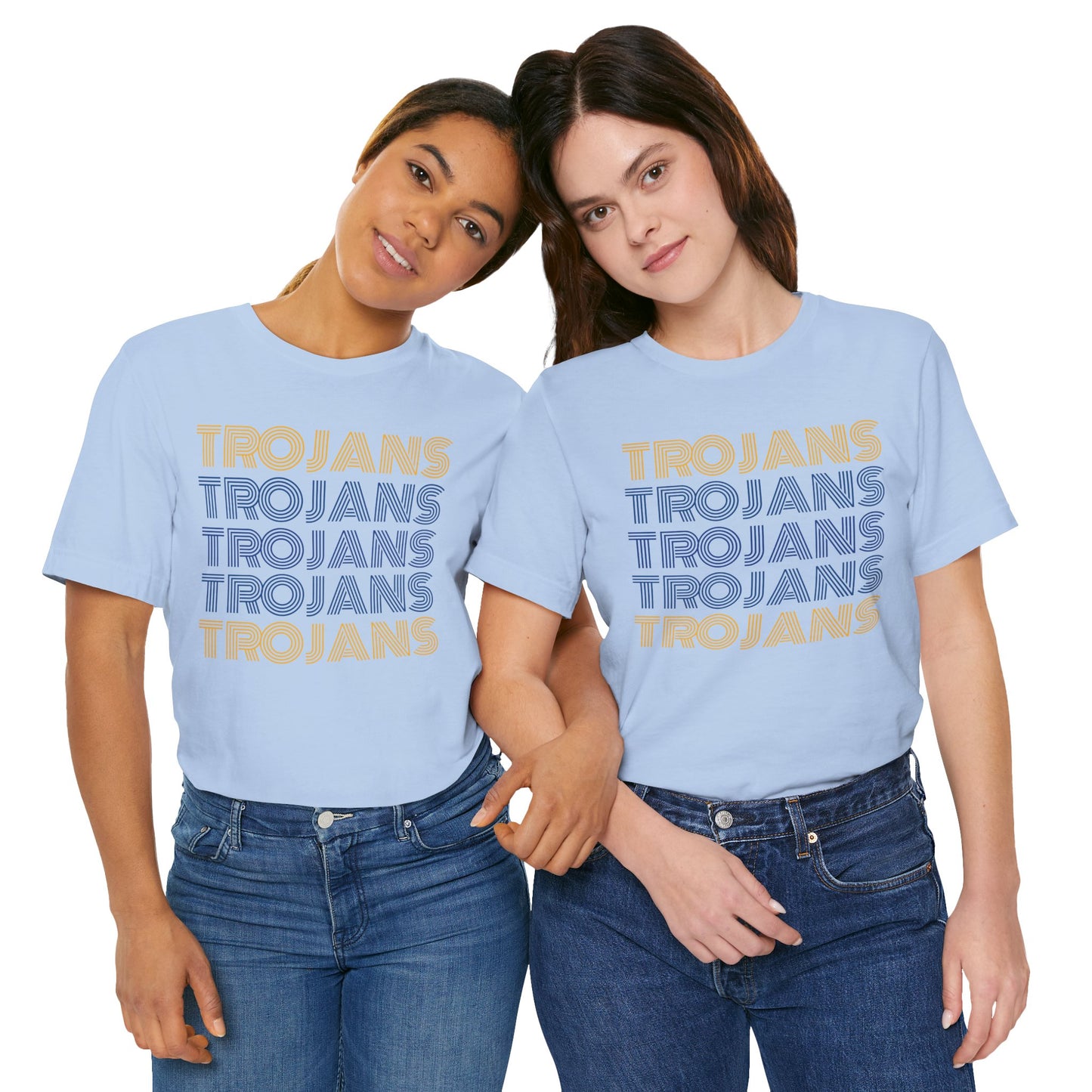 Trojans 5x Line Unisex Jersey Short Sleeve Tee - Multiple Colors