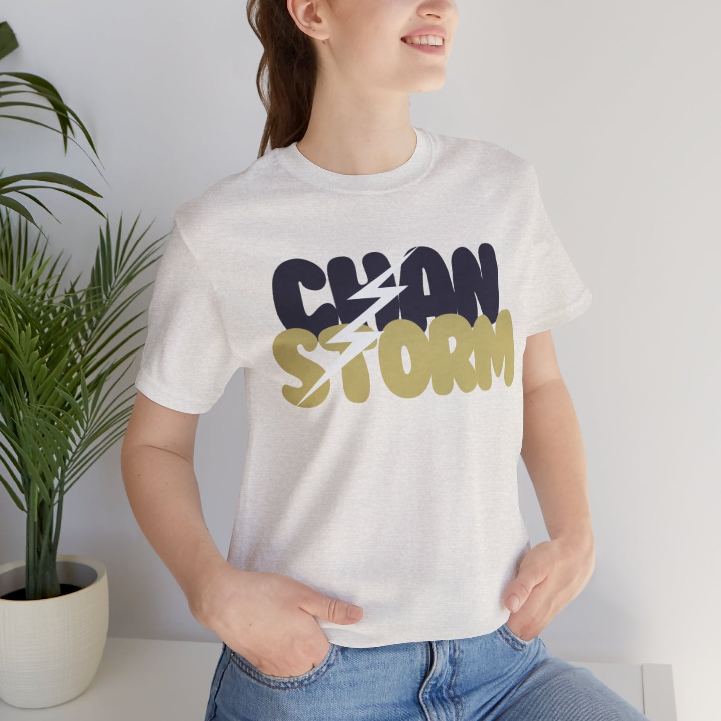 Chan Storm Bubble Letters Unisex Jersey Short Sleeve Tee - Multiple Colors