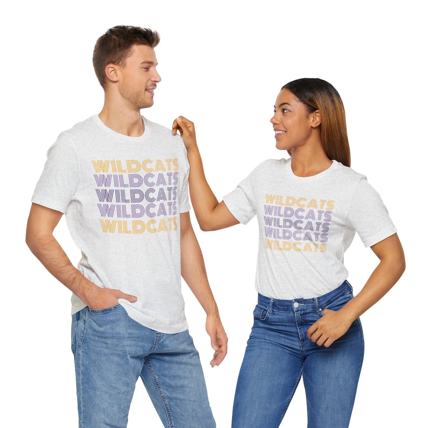 Wildcats 5x Lines Unisex Jersey Short Sleeve Tee - Multiple Colors