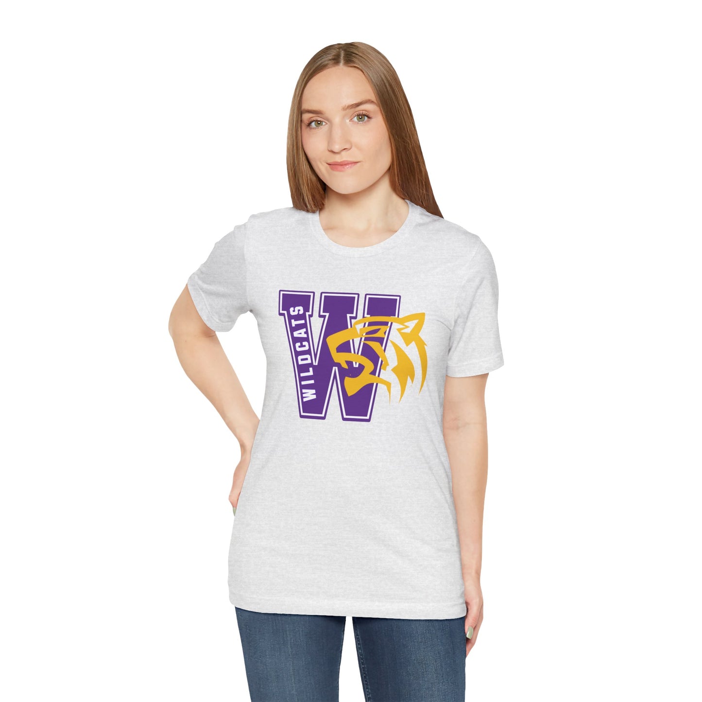 Wildcats Monogram Unisex Jersey Short Sleeve Tee - Multiple Colors