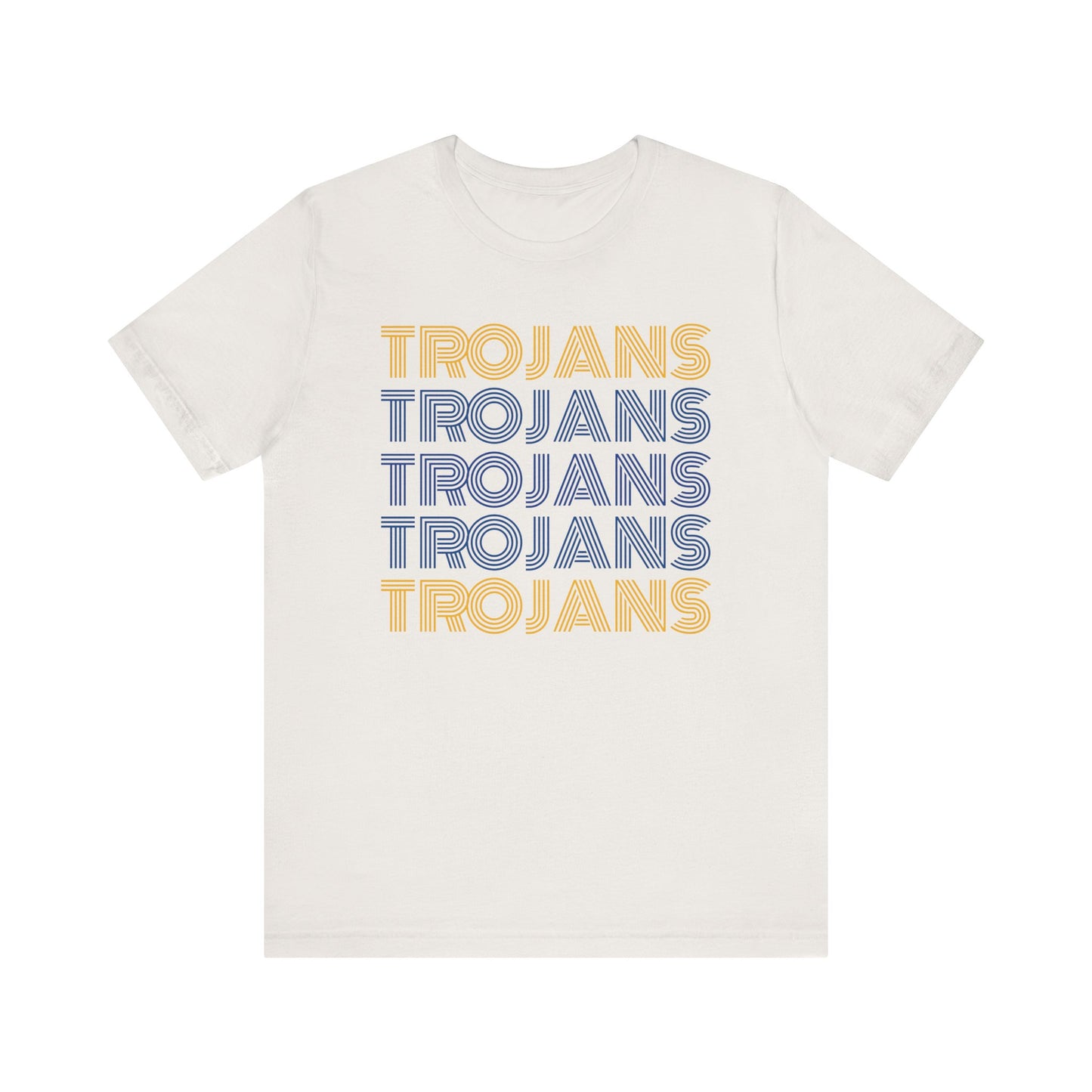 Trojans 5x Line Unisex Jersey Short Sleeve Tee - Multiple Colors