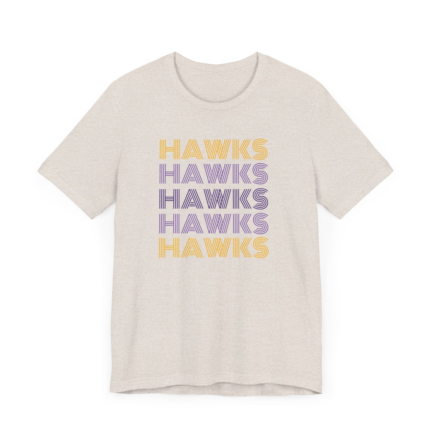 Hawks 5x Lines Unisex Jersey Short Sleeve Tee - Multiple Colors