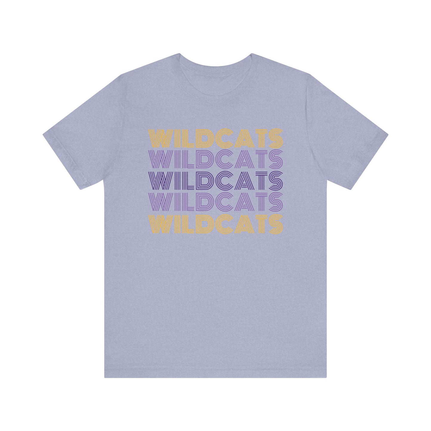 Wildcats 5x Lines Unisex Jersey Short Sleeve Tee - Multiple Colors