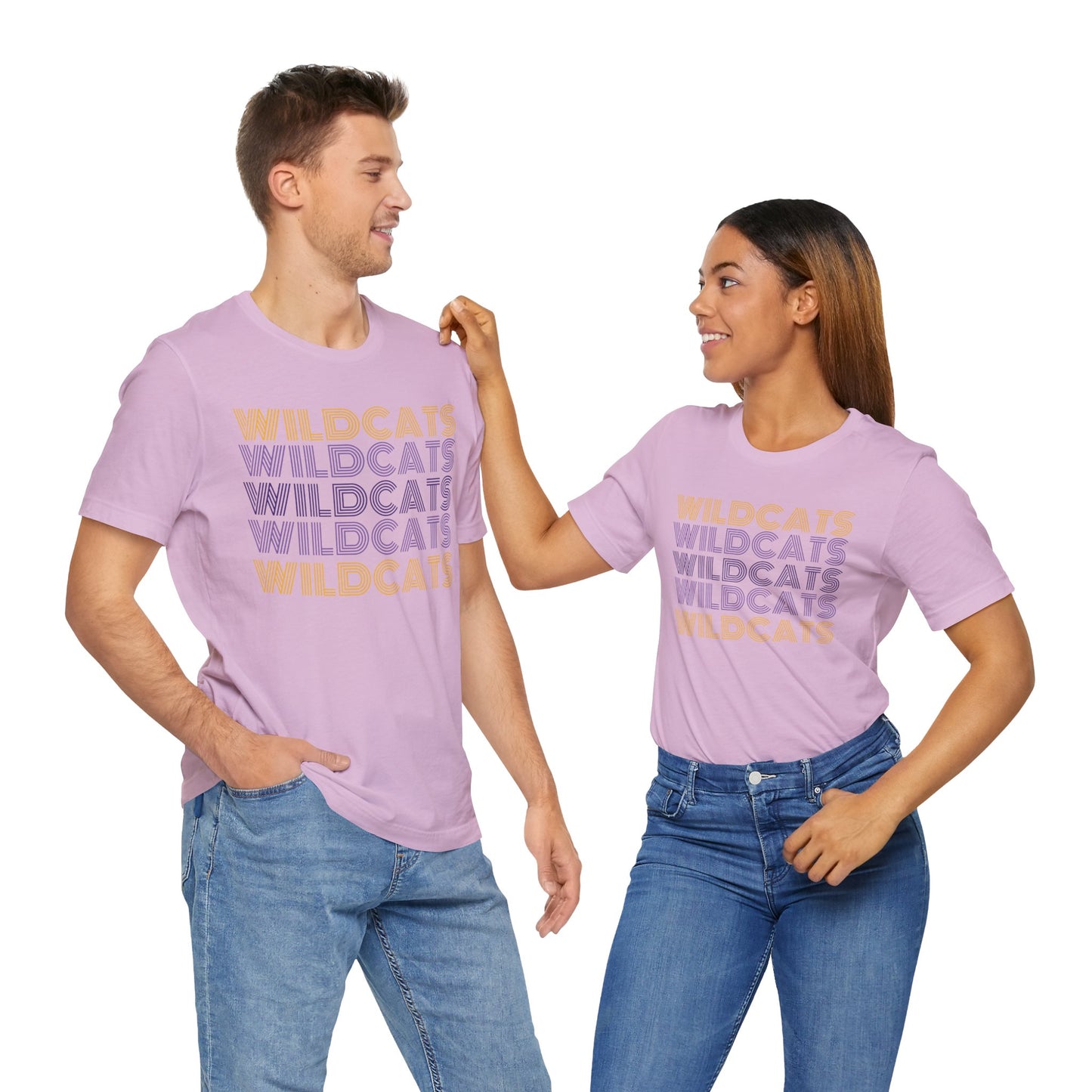 Wildcats 5x Lines Unisex Jersey Short Sleeve Tee - Multiple Colors