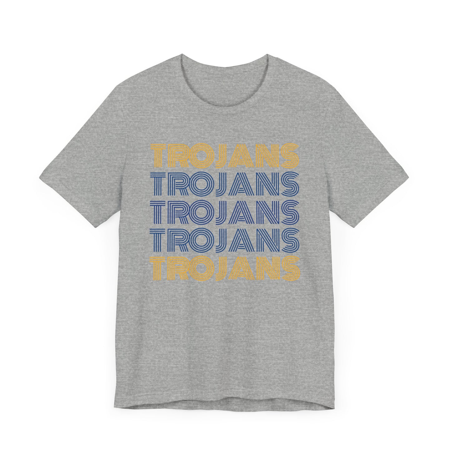 Trojans 5x Line Unisex Jersey Short Sleeve Tee - Multiple Colors