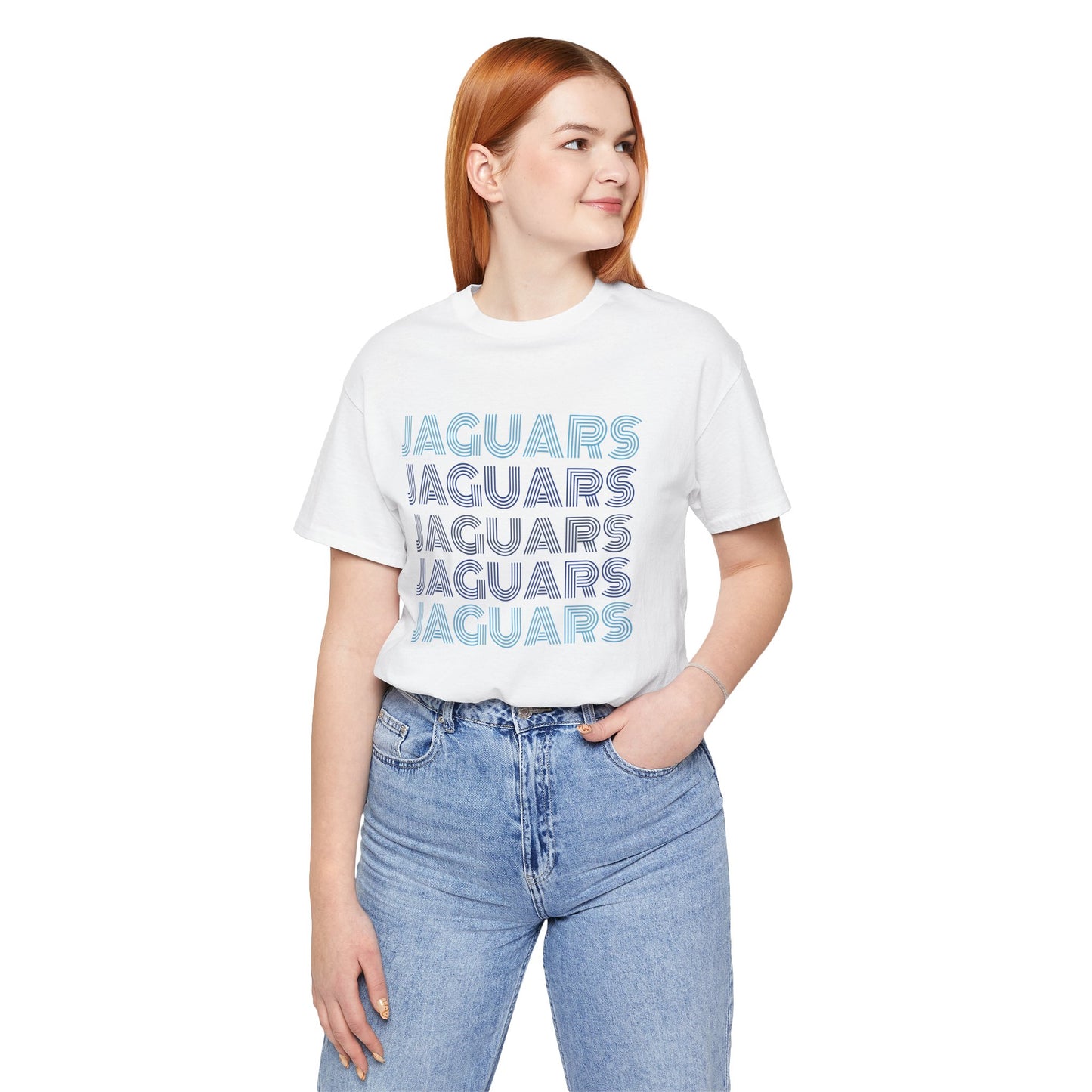 Jaguars 5x Line Unisex Jersey Short Sleeve Tee - Multiple Colors