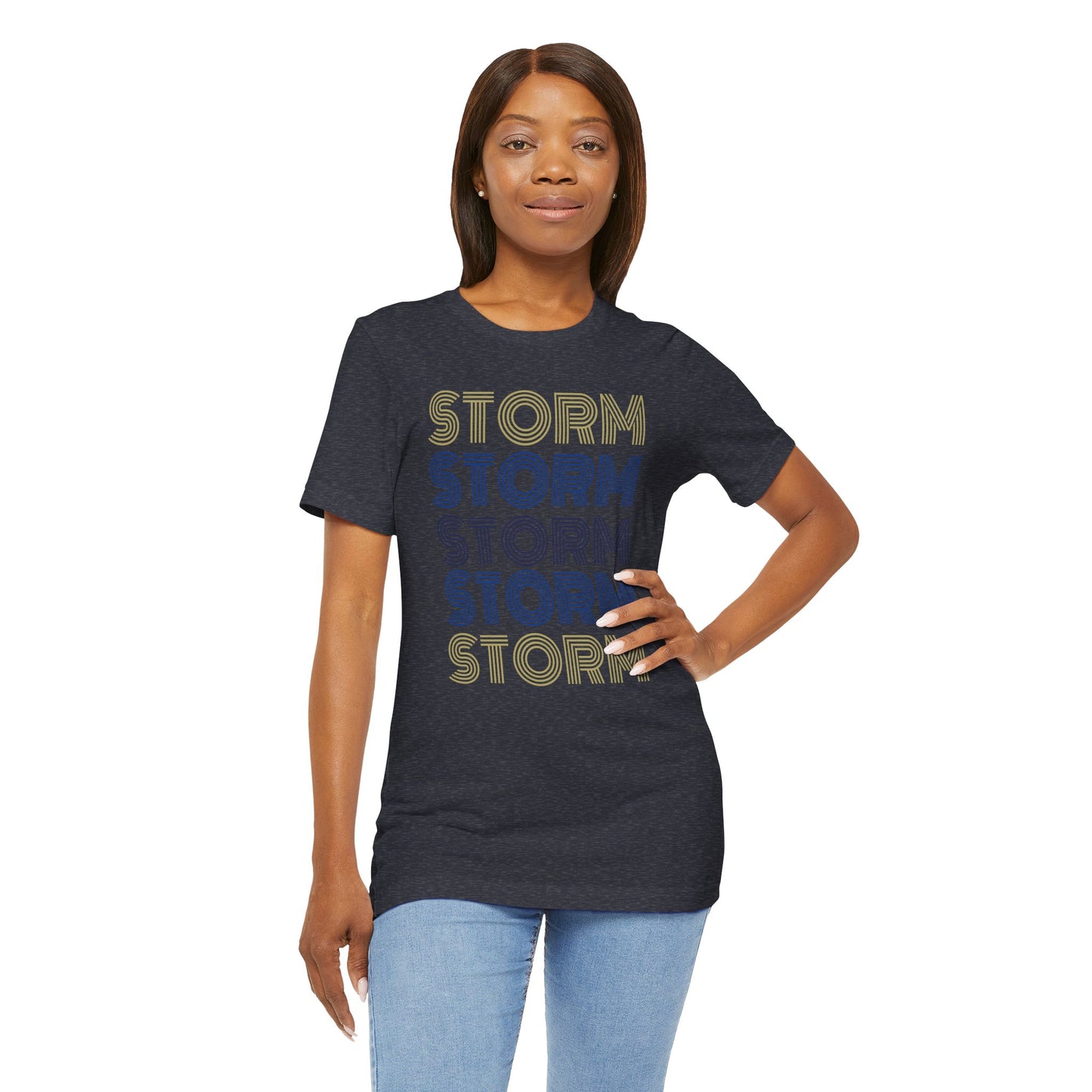 Storm 5x Lines Unisex Jersey Short Sleeve Tee - Multiple Colors