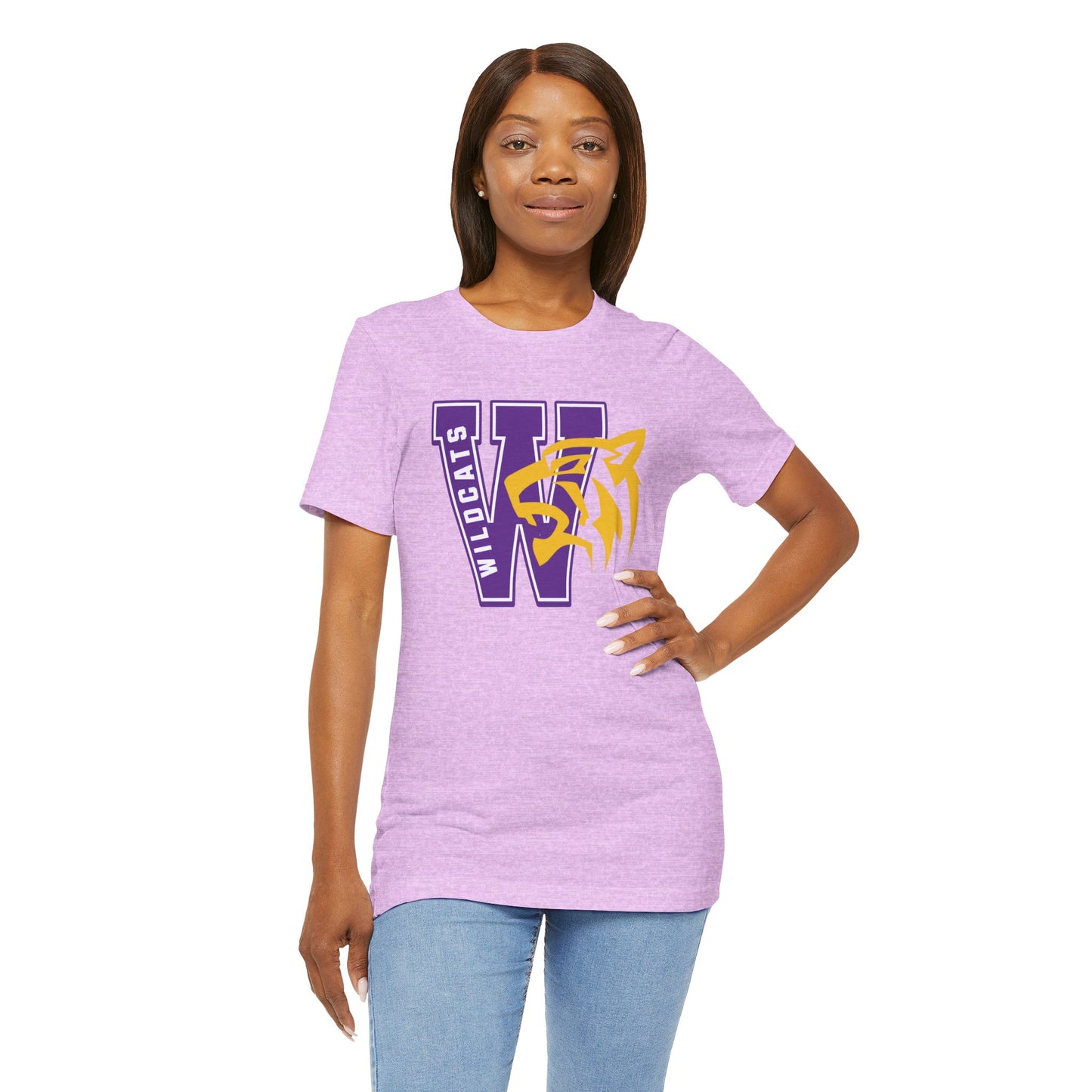 Wildcats Monogram Unisex Jersey Short Sleeve Tee - Multiple Colors