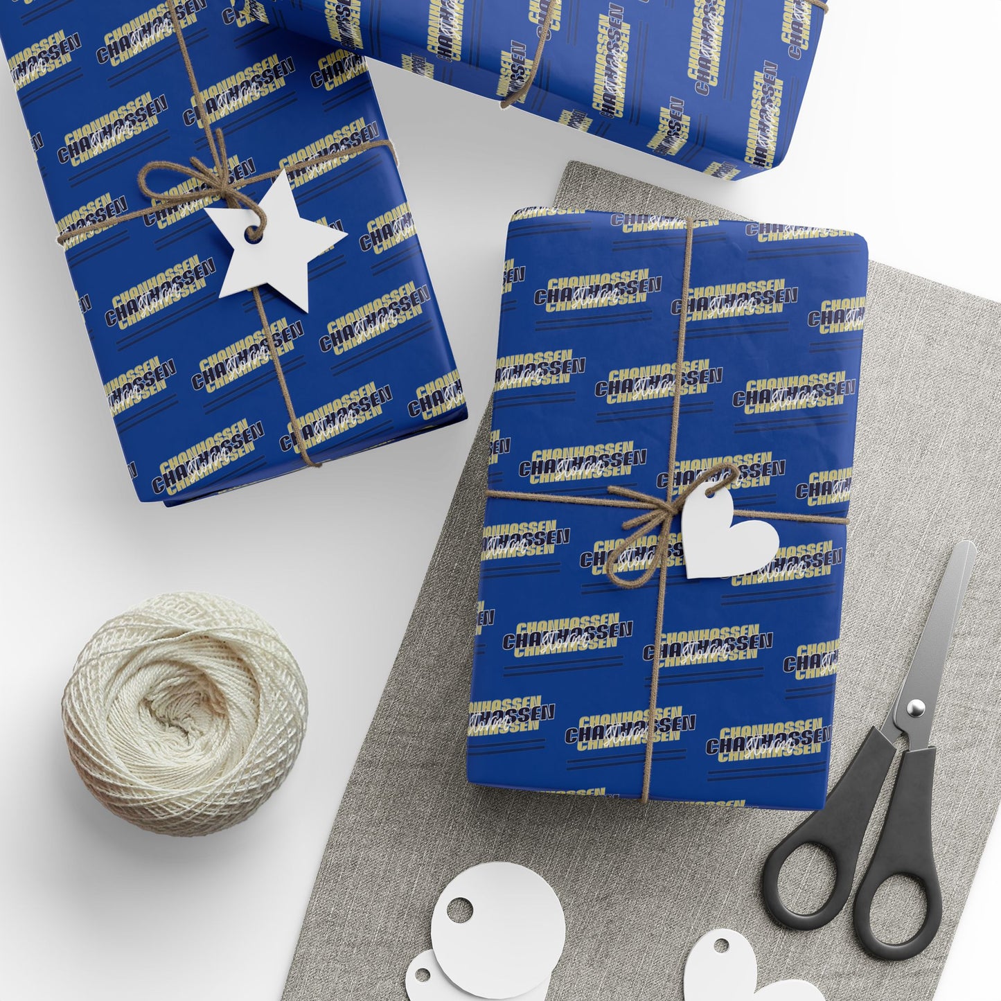 Chanhassen Storm Wrapping Paper - Blue