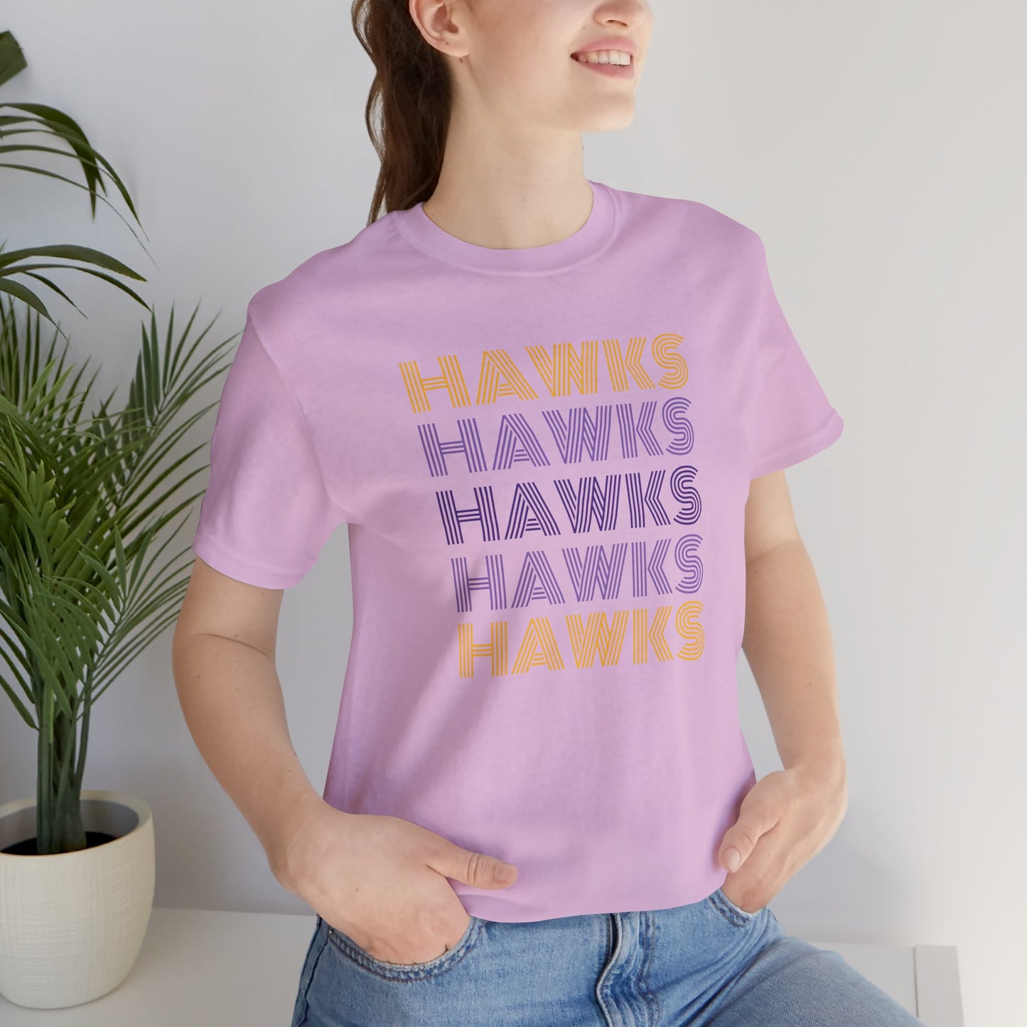 Hawks 5x Lines Unisex Jersey Short Sleeve Tee - Multiple Colors