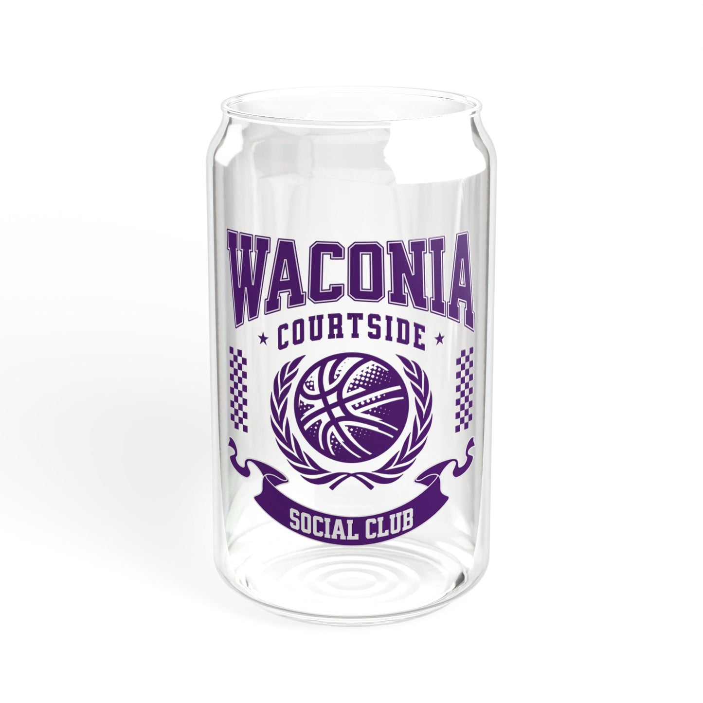 Waconia Courtside Social Club Sipper Glass, 16oz