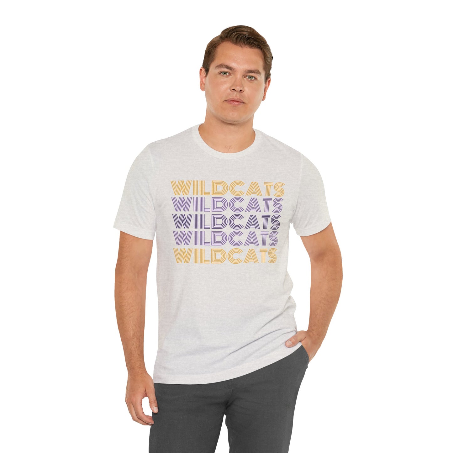 Wildcats 5x Lines Unisex Jersey Short Sleeve Tee - Multiple Colors