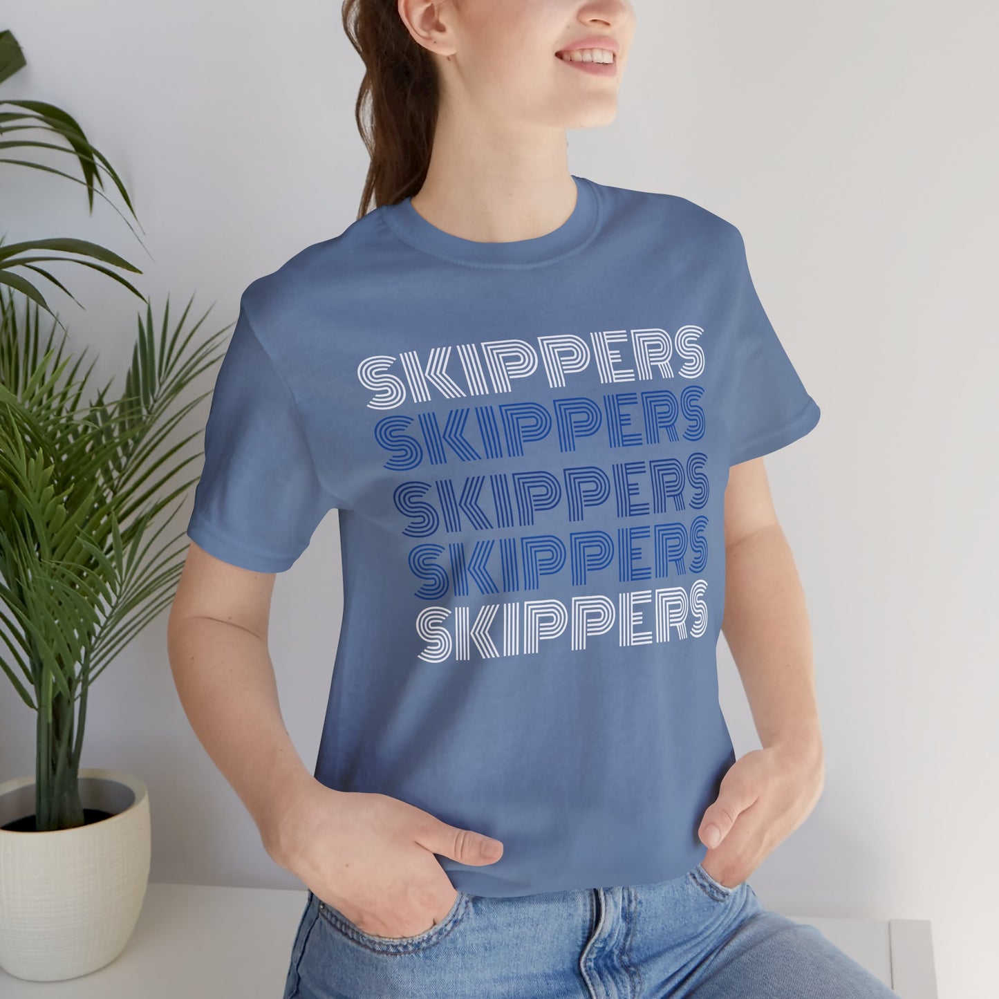 Skippers 5x Line Unisex Jersey Short Sleeve Tee - Multiple Colors