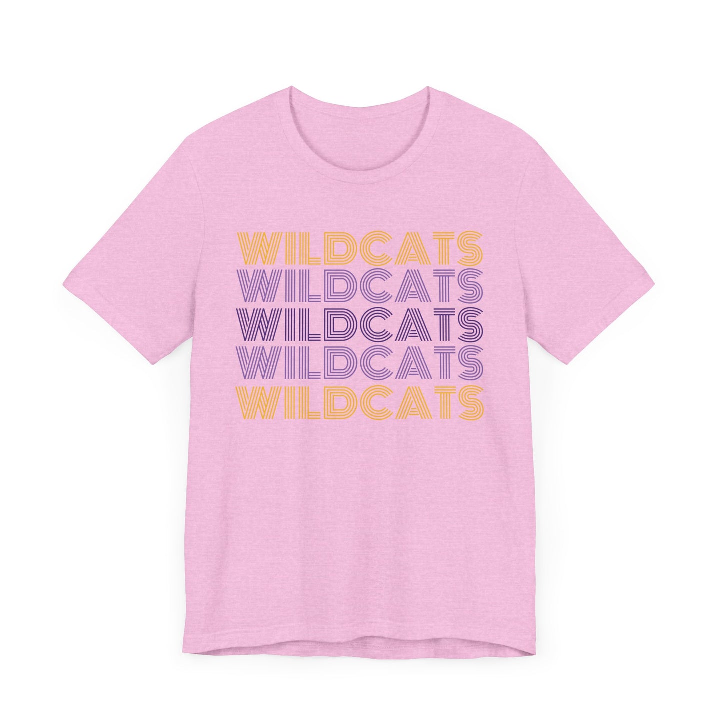 Wildcats 5x Lines Unisex Jersey Short Sleeve Tee - Multiple Colors