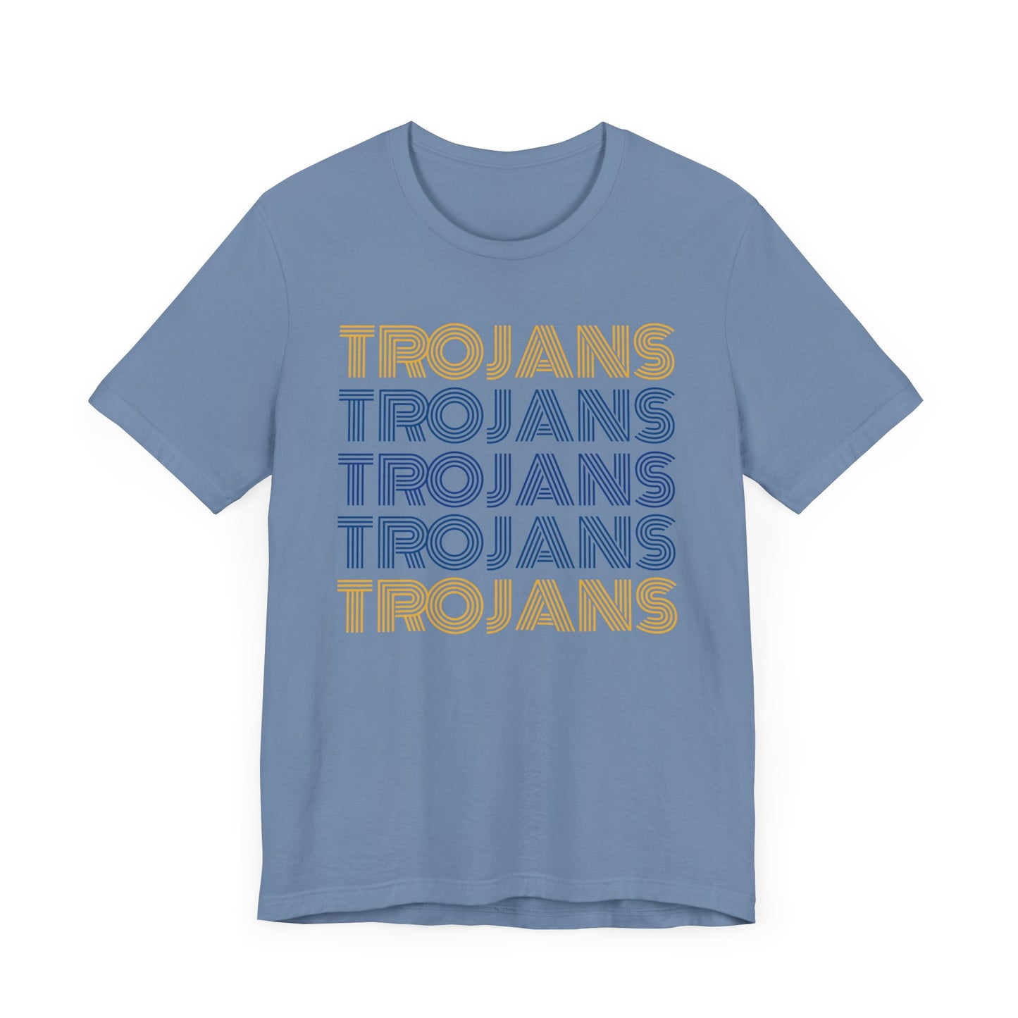 Trojans 5x Line Unisex Jersey Short Sleeve Tee - Multiple Colors