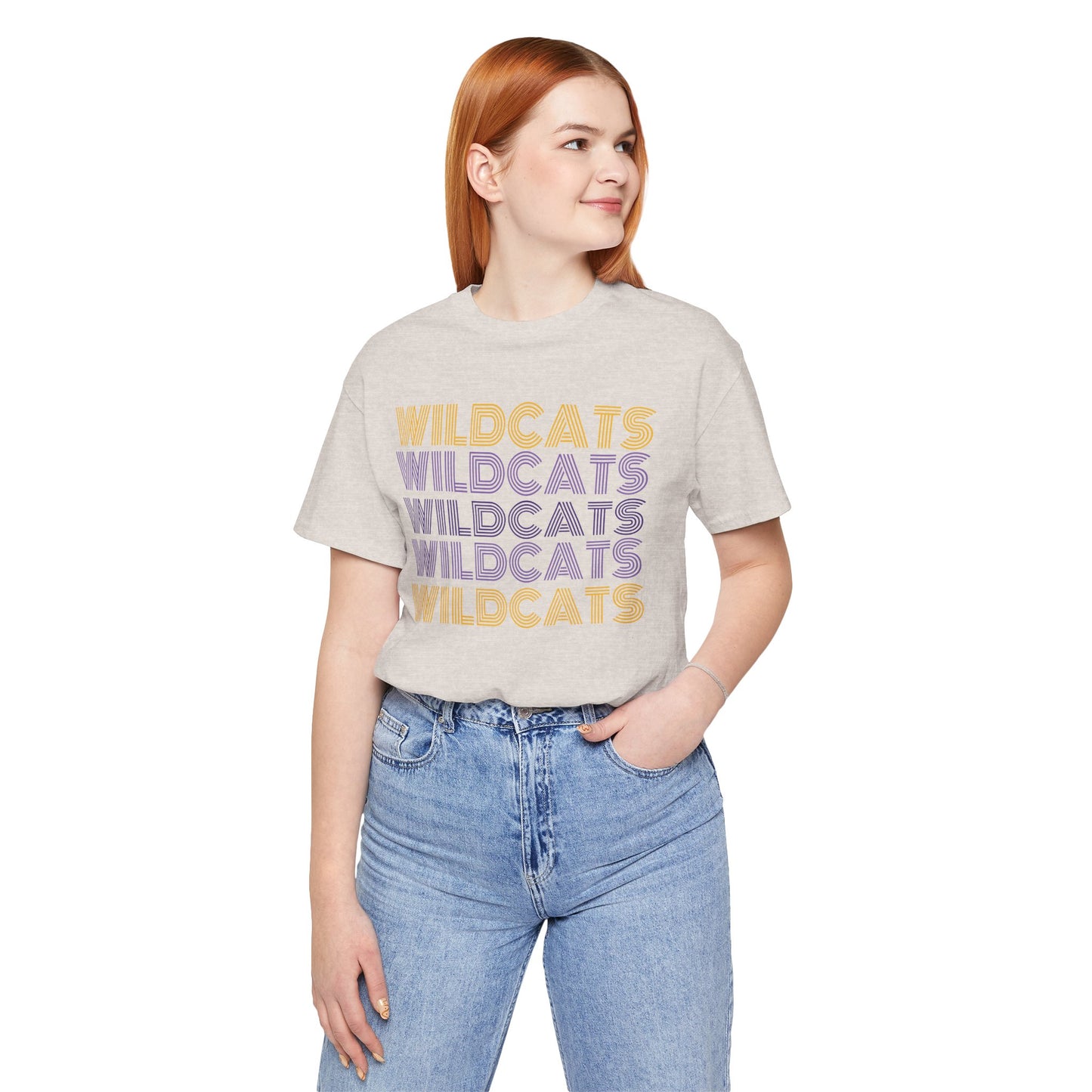 Wildcats 5x Lines Unisex Jersey Short Sleeve Tee - Multiple Colors