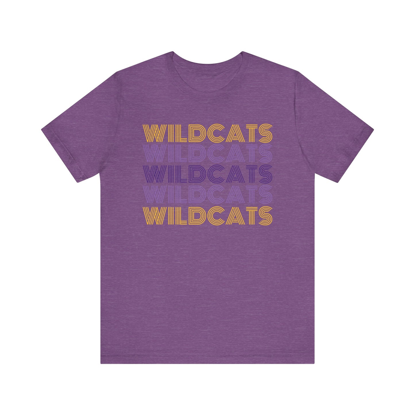 Wildcats 5x Lines Unisex Jersey Short Sleeve Tee - Multiple Colors