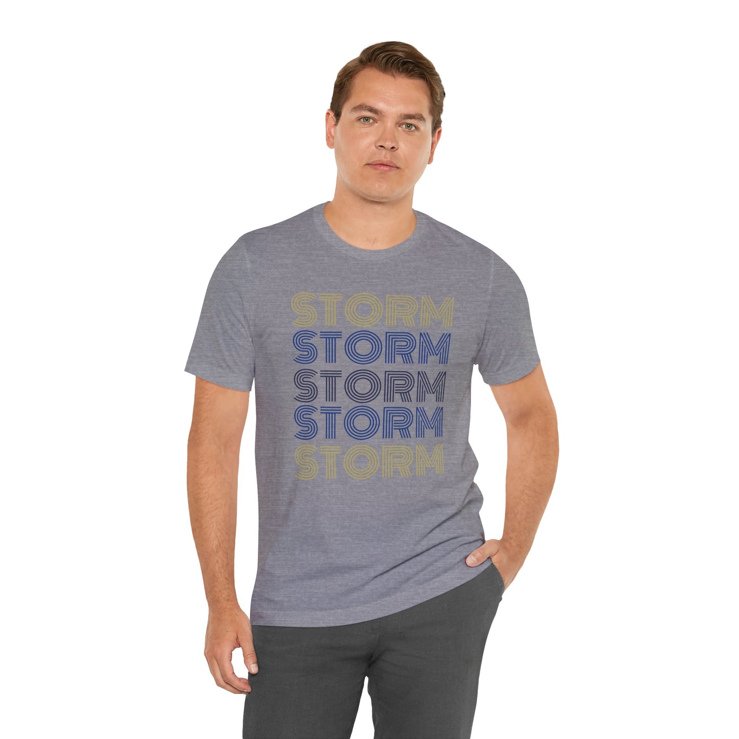 Storm 5x Lines Unisex Jersey Short Sleeve Tee - Multiple Colors