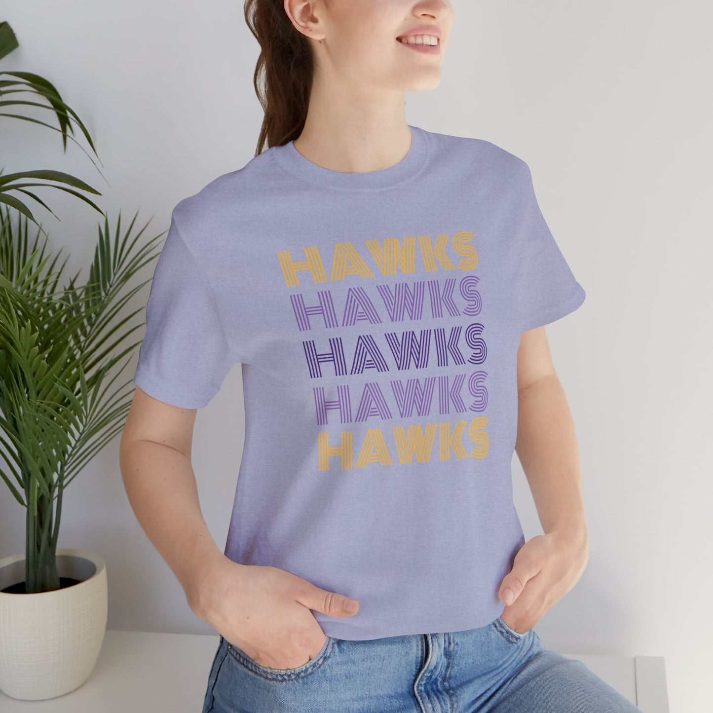 Hawks 5x Lines Unisex Jersey Short Sleeve Tee - Multiple Colors