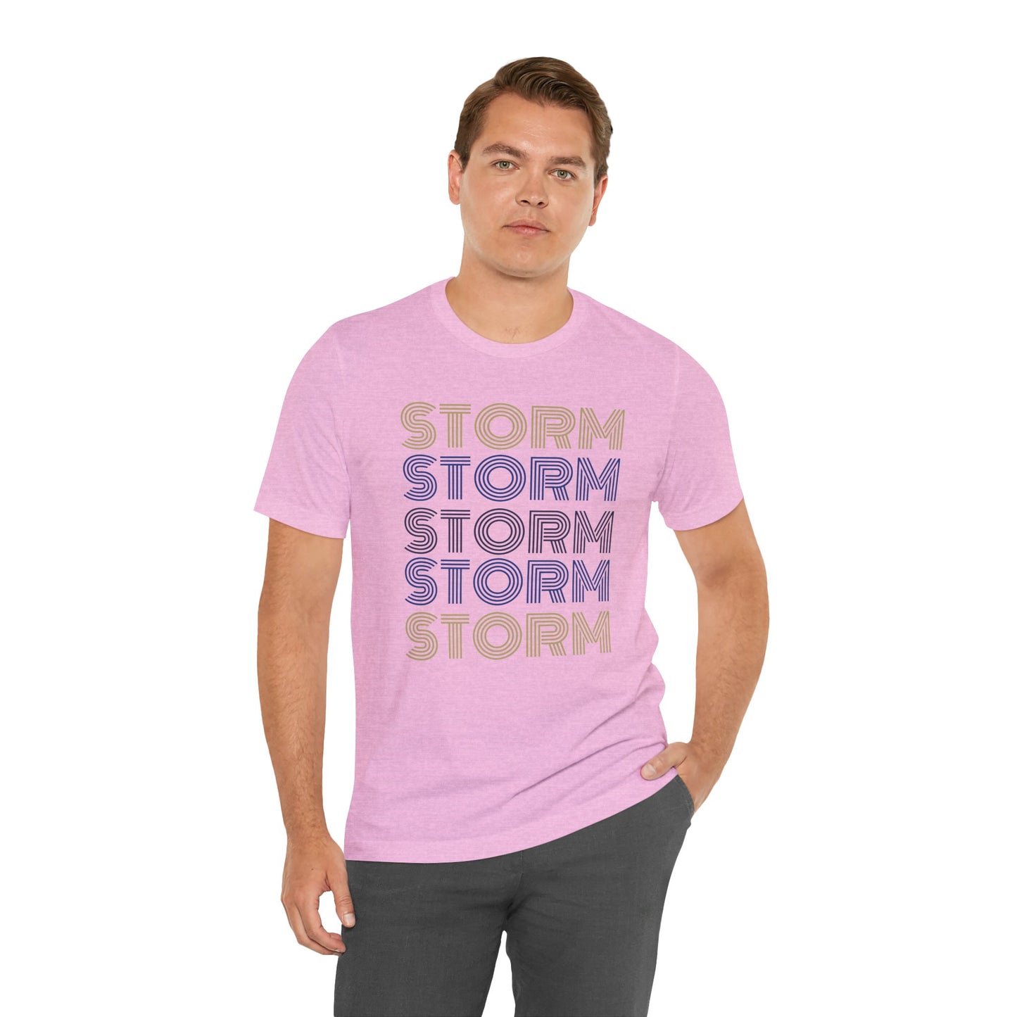 Storm 5x Lines Unisex Jersey Short Sleeve Tee - Multiple Colors