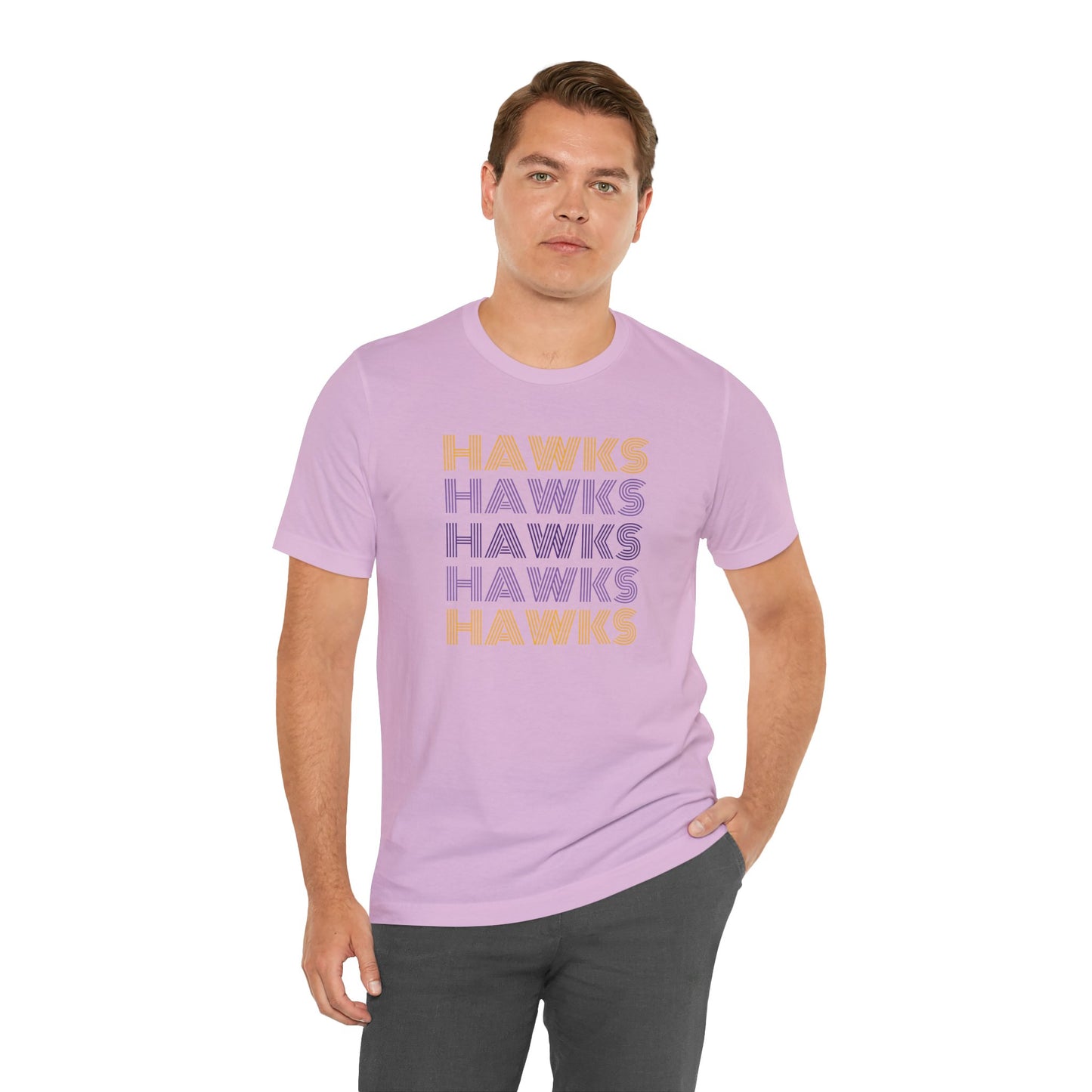 Hawks 5x Lines Unisex Jersey Short Sleeve Tee - Multiple Colors