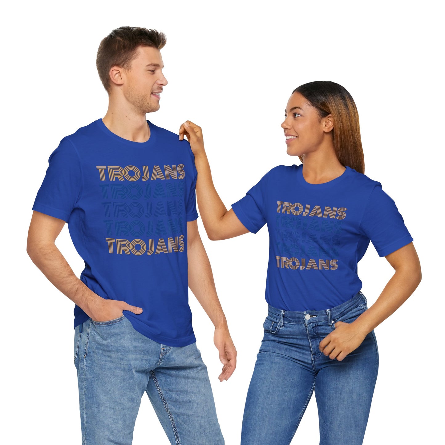 Trojans 5x Line Unisex Jersey Short Sleeve Tee - Multiple Colors