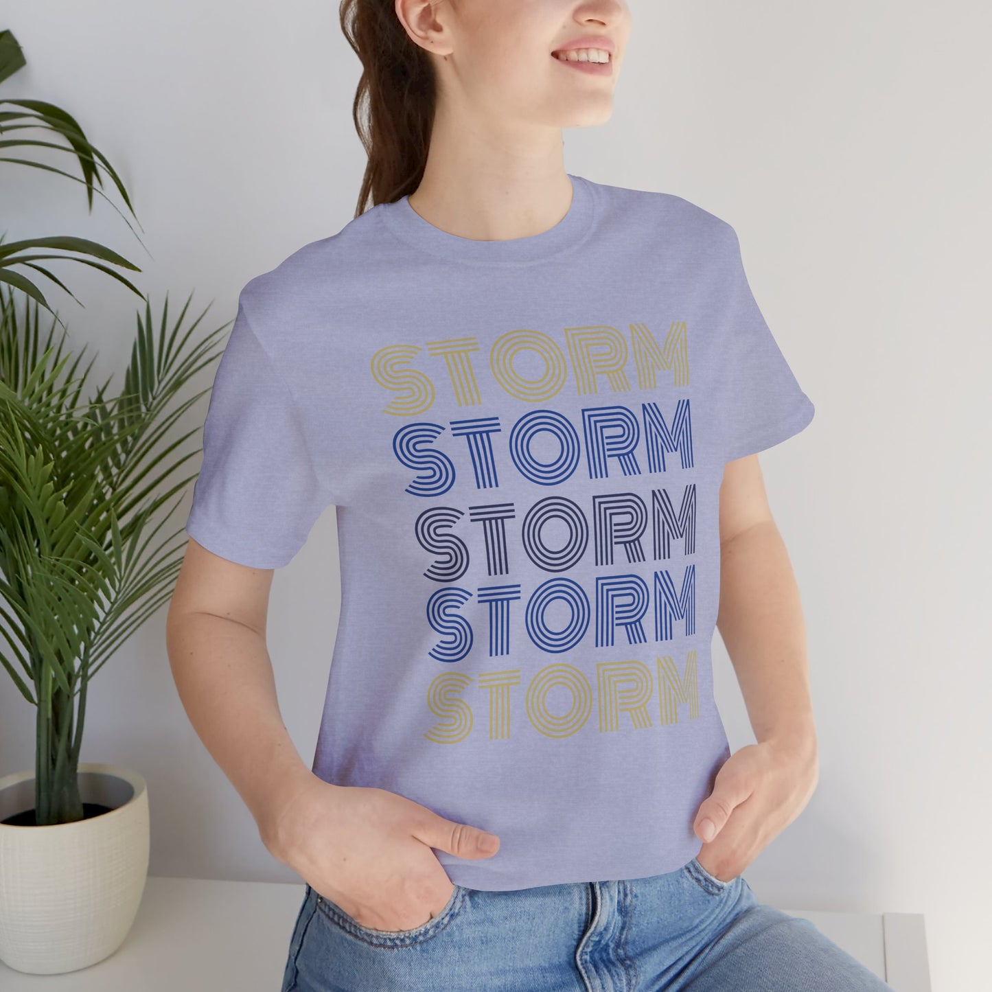 Storm 5x Lines Unisex Jersey Short Sleeve Tee - Multiple Colors