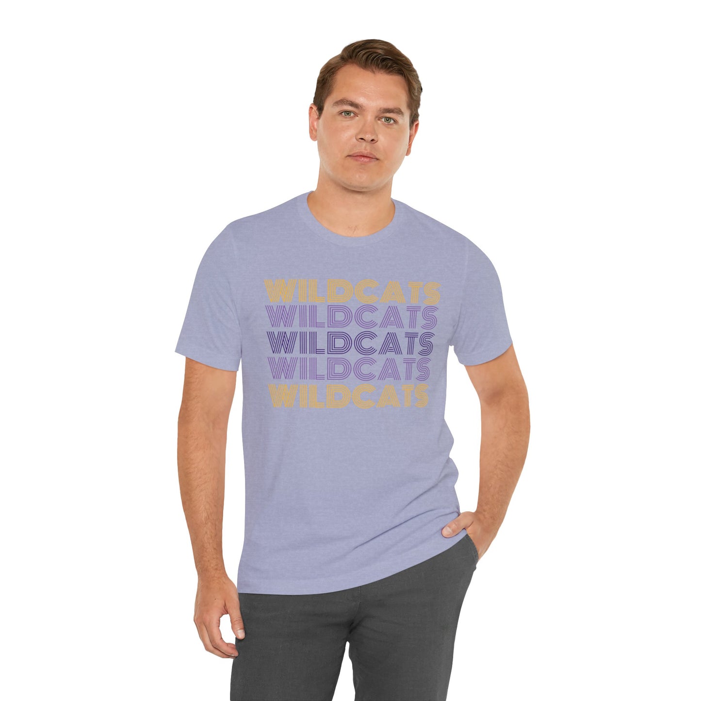 Wildcats 5x Lines Unisex Jersey Short Sleeve Tee - Multiple Colors