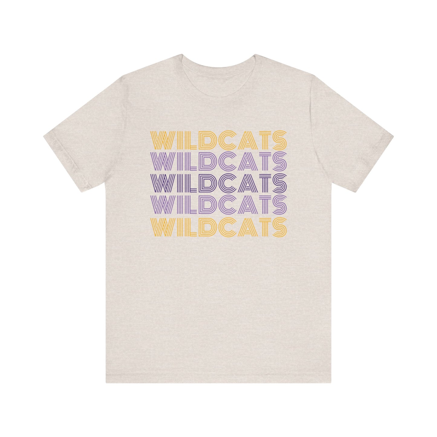 Wildcats 5x Lines Unisex Jersey Short Sleeve Tee - Multiple Colors