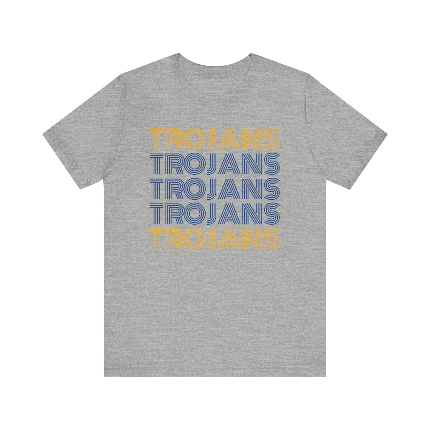 Trojans 5x Line Unisex Jersey Short Sleeve Tee - Multiple Colors