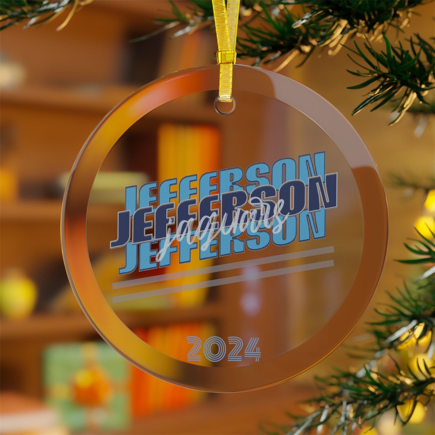 Jefferson Glass Ornament - 2024