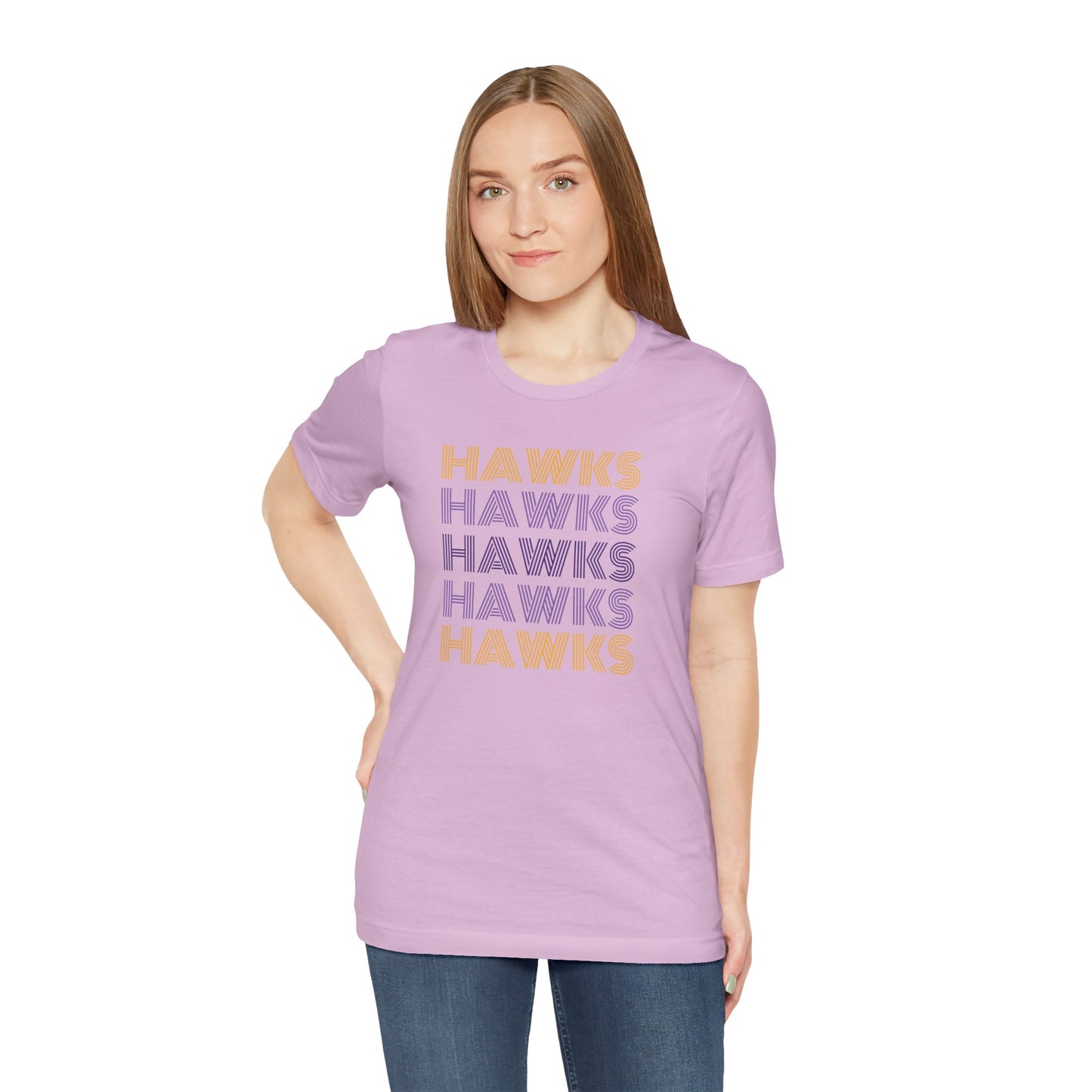 Hawks 5x Lines Unisex Jersey Short Sleeve Tee - Multiple Colors