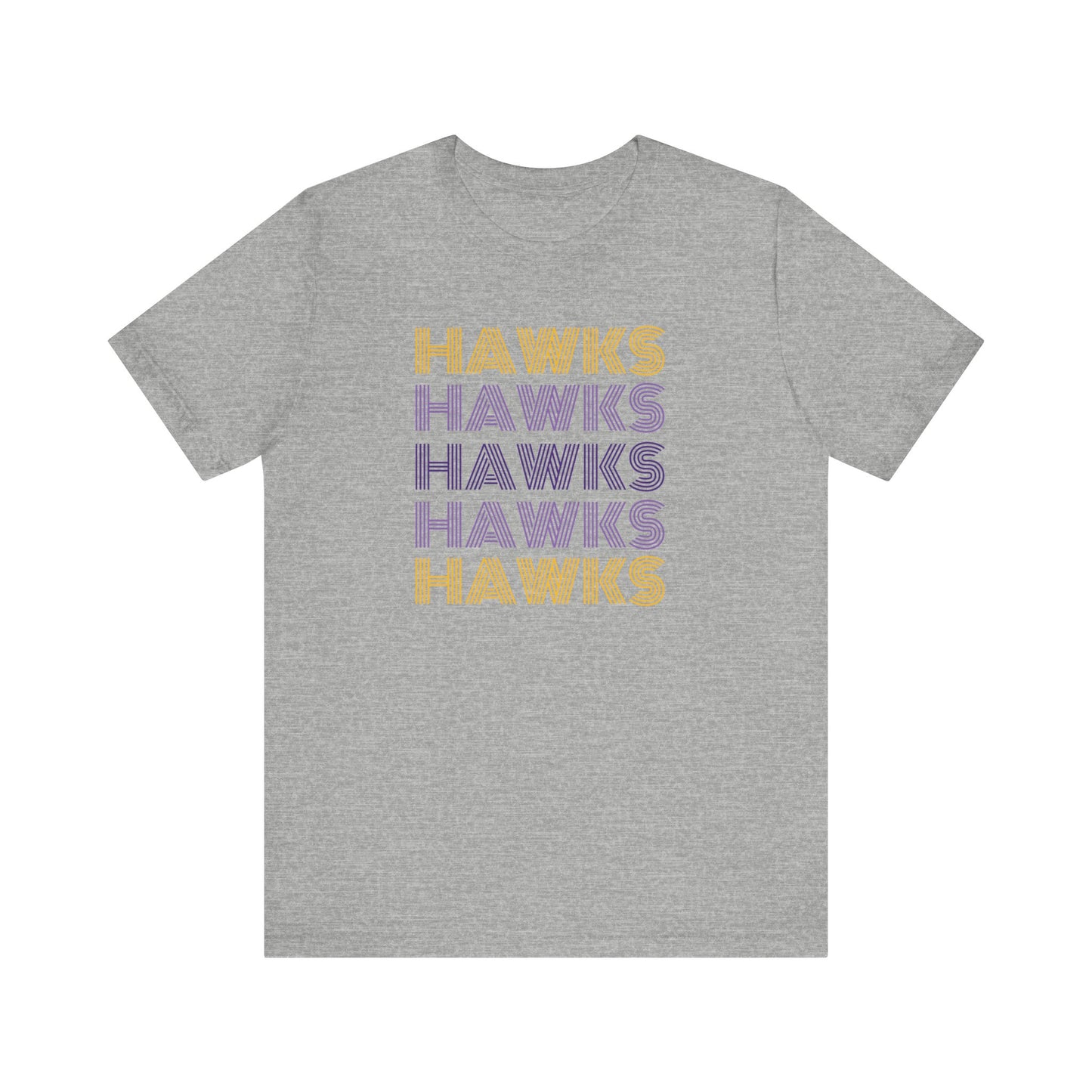 Hawks 5x Lines Unisex Jersey Short Sleeve Tee - Multiple Colors