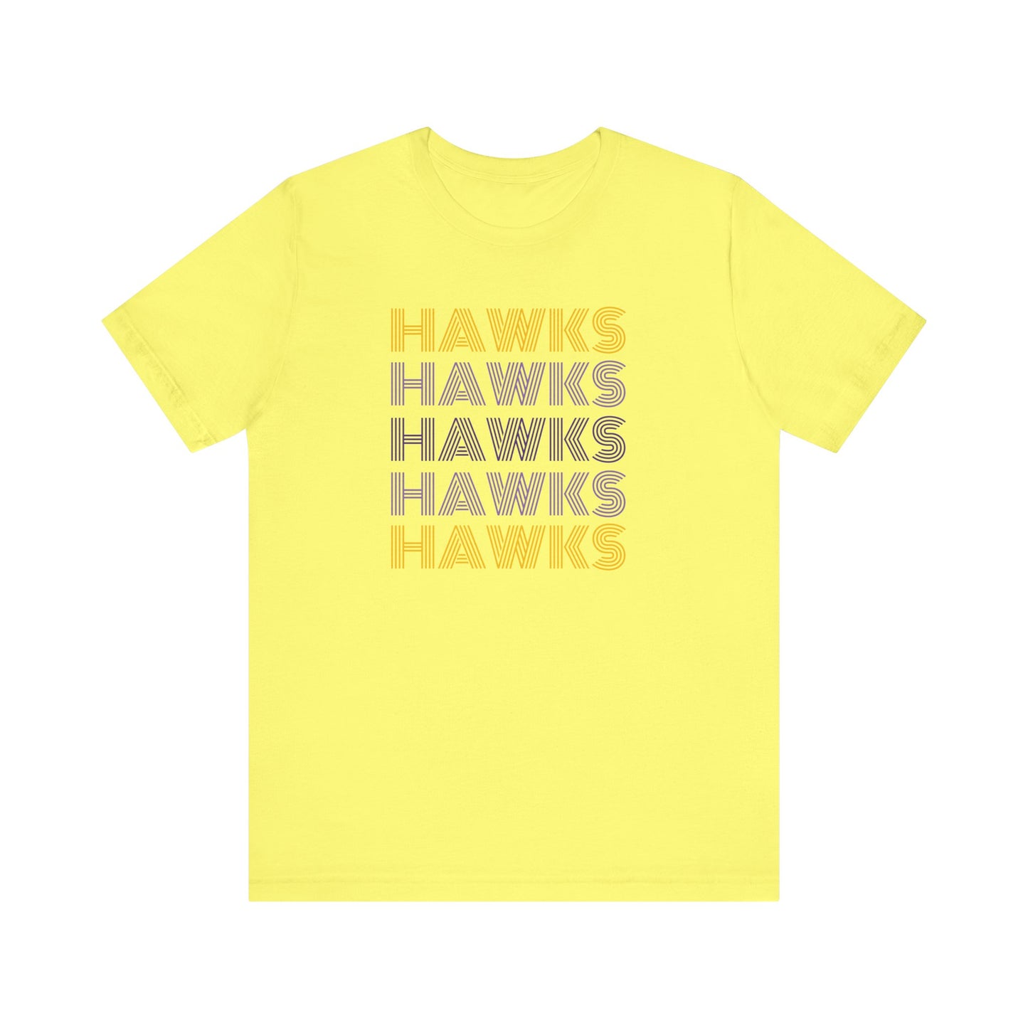 Hawks 5x Lines Unisex Jersey Short Sleeve Tee - Multiple Colors