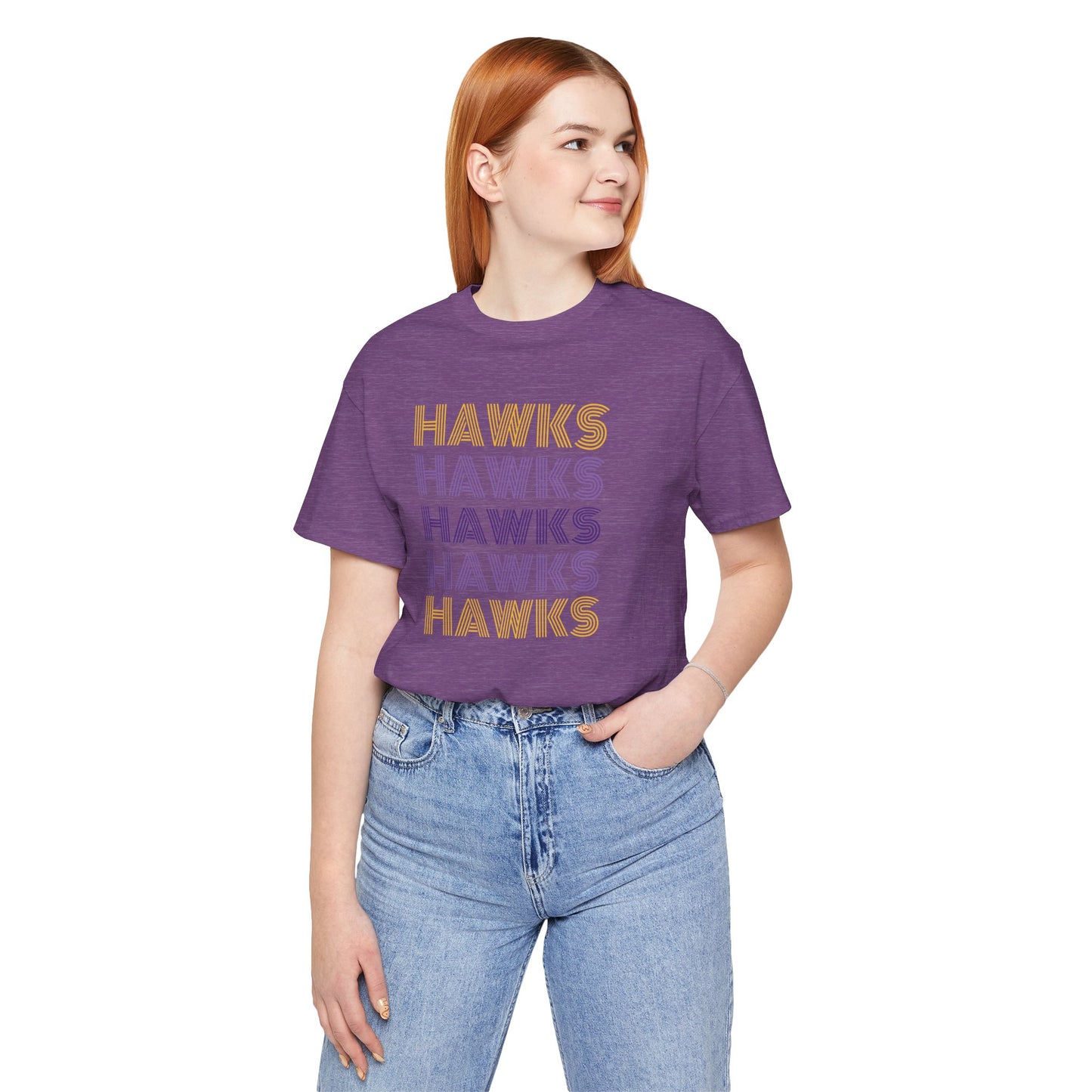 Hawks 5x Lines Unisex Jersey Short Sleeve Tee - Multiple Colors