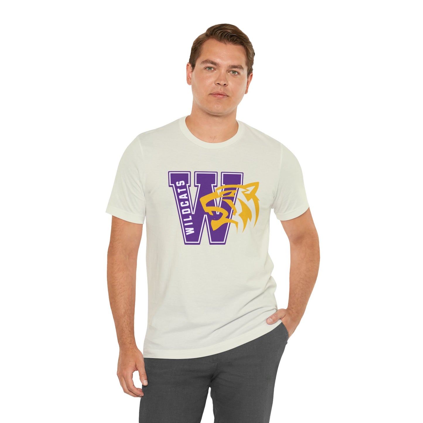 Wildcats Monogram Unisex Jersey Short Sleeve Tee - Multiple Colors