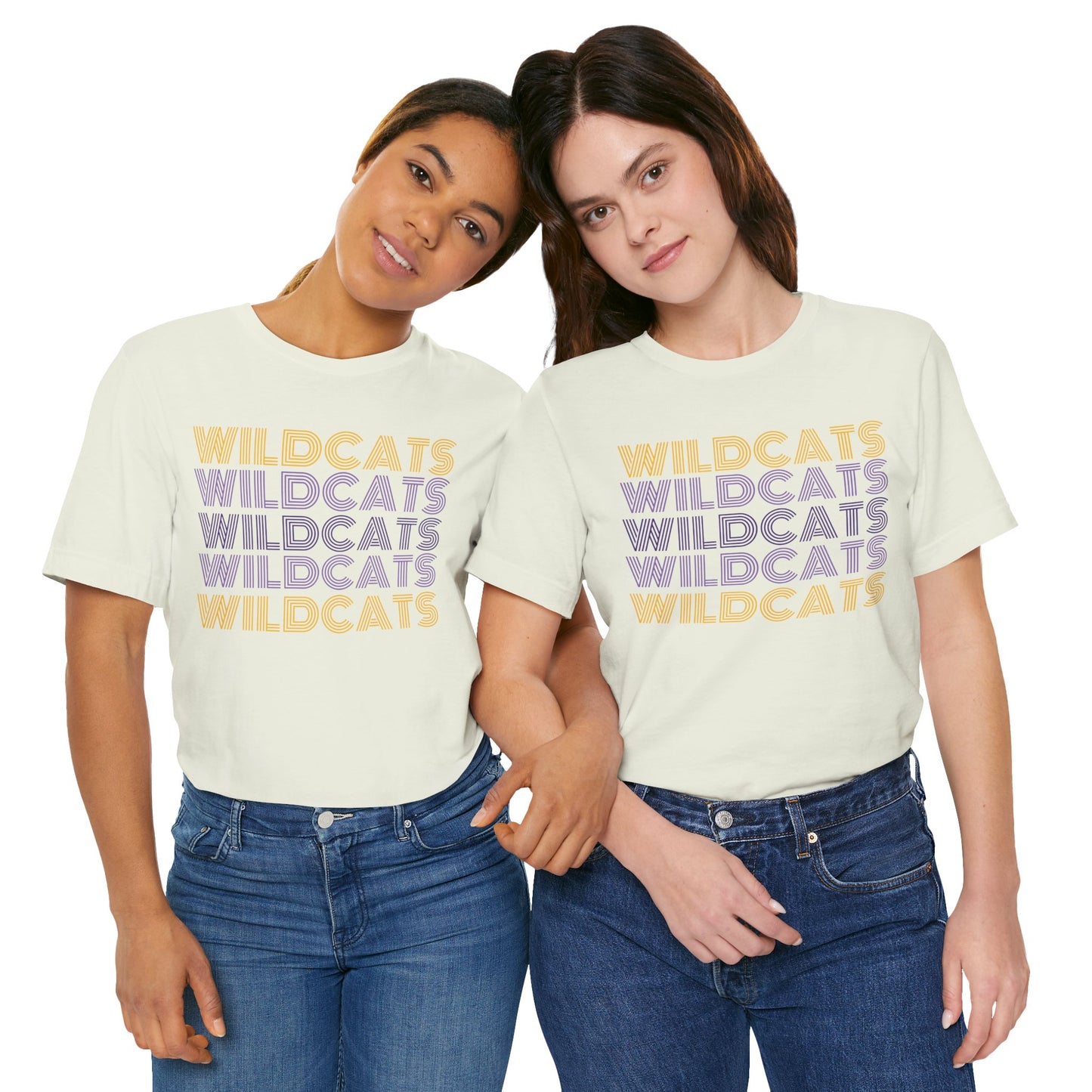 Wildcats 5x Lines Unisex Jersey Short Sleeve Tee - Multiple Colors