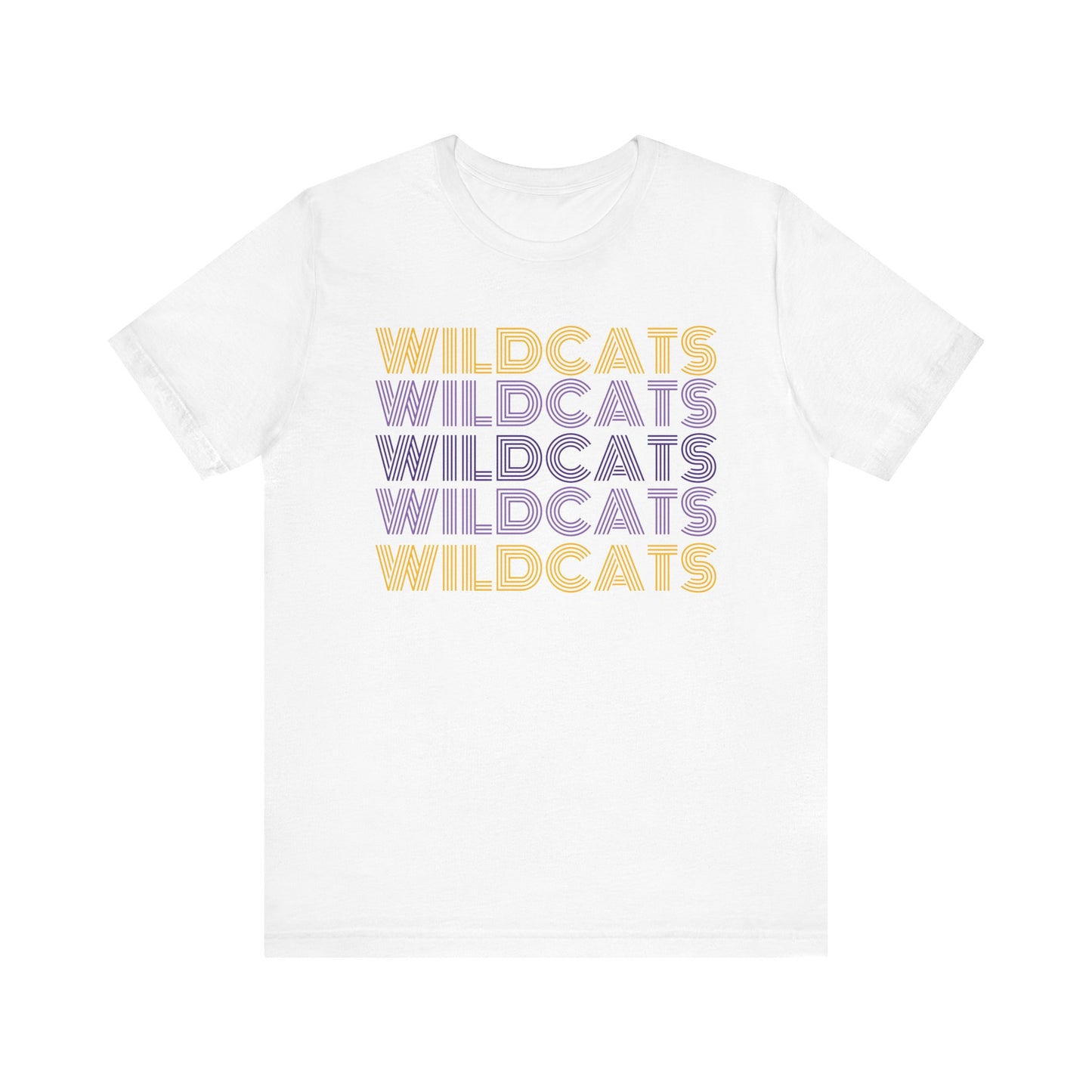 Wildcats 5x Lines Unisex Jersey Short Sleeve Tee - Multiple Colors