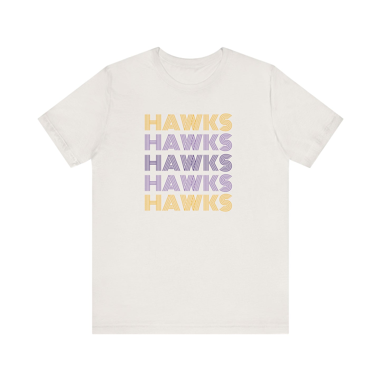 Hawks 5x Lines Unisex Jersey Short Sleeve Tee - Multiple Colors