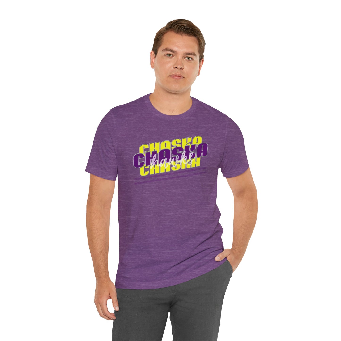 Chaska Hawks Unisex Jersey Short Sleeve Tee - Multiple Colors