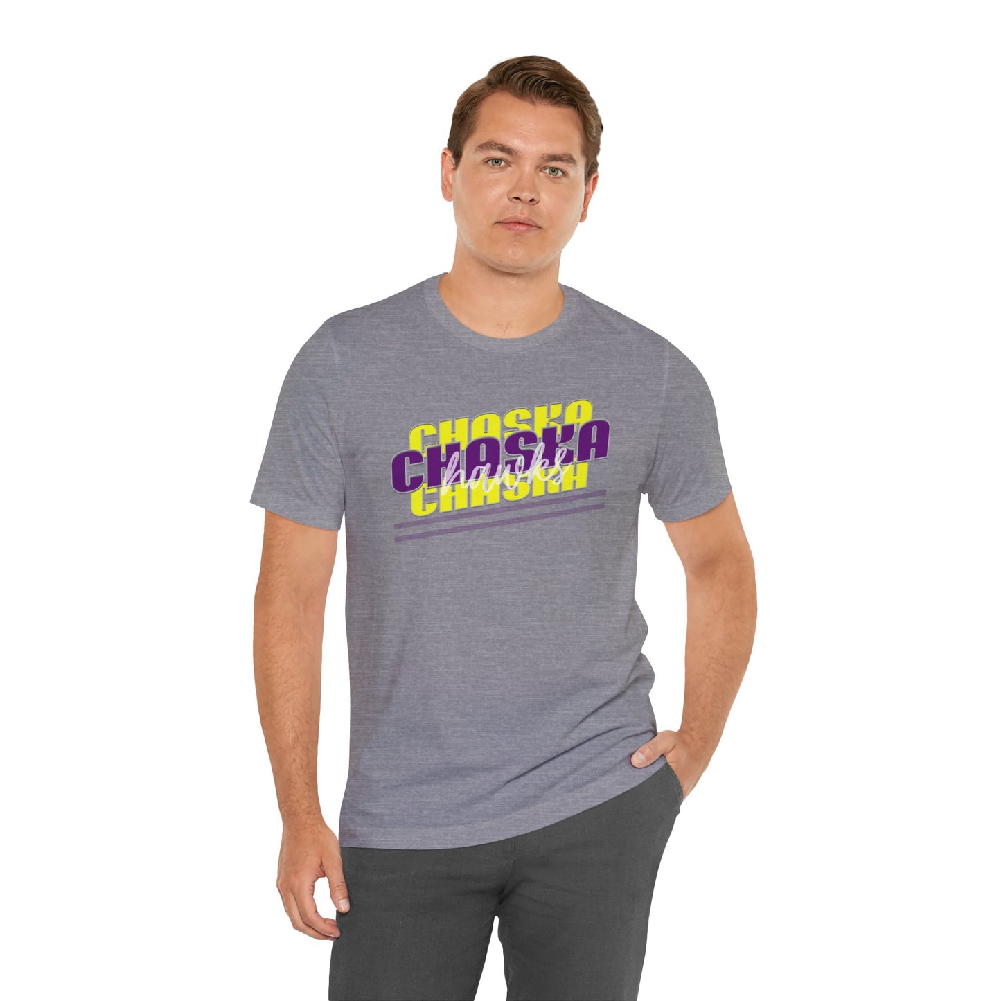 Chaska Hawks Unisex Jersey Short Sleeve Tee - Multiple Colors