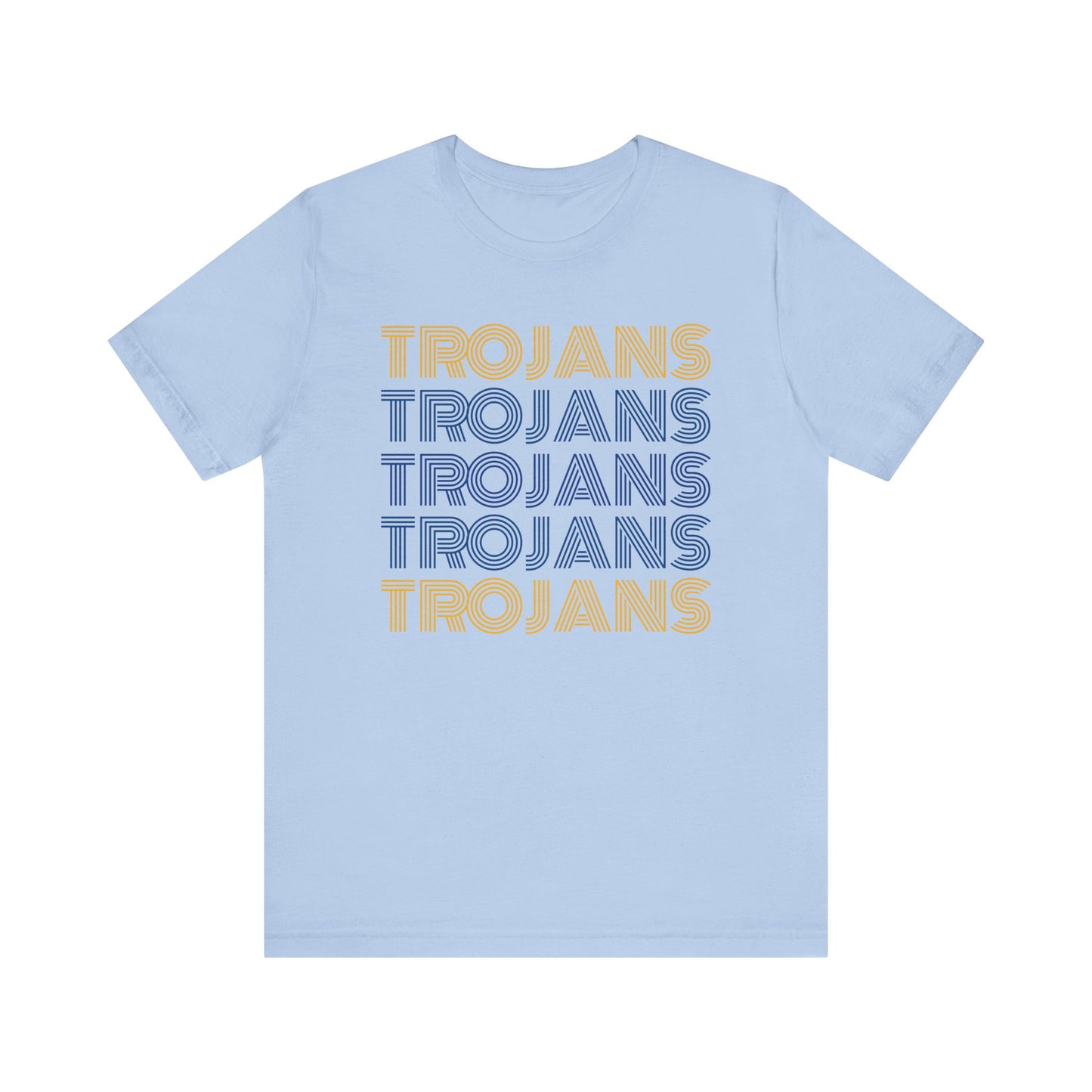 Trojans 5x Line Unisex Jersey Short Sleeve Tee - Multiple Colors