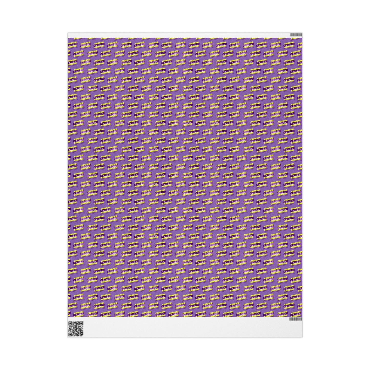 Chaska Hawks Wrapping Paper - Purple