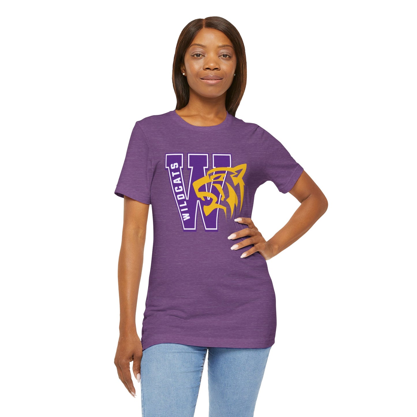 Wildcats Monogram Unisex Jersey Short Sleeve Tee - Multiple Colors