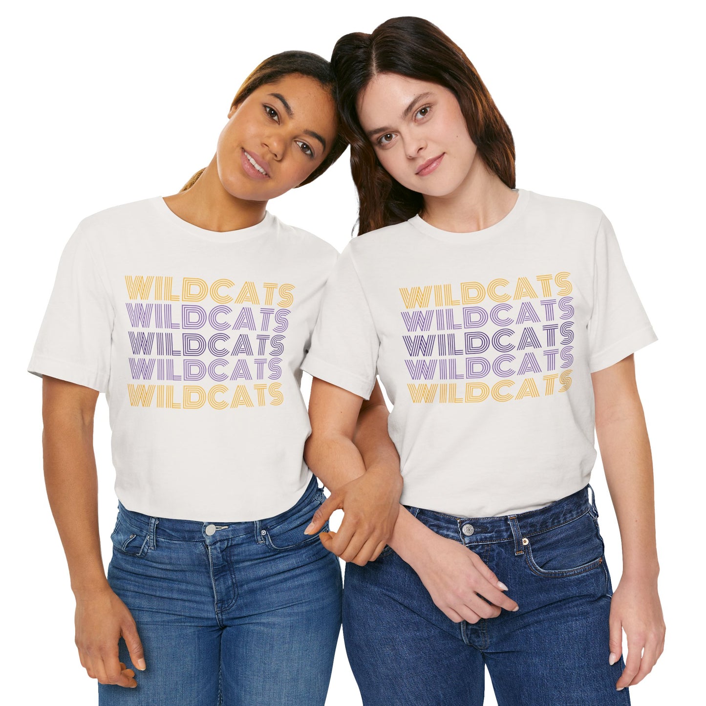 Wildcats 5x Lines Unisex Jersey Short Sleeve Tee - Multiple Colors